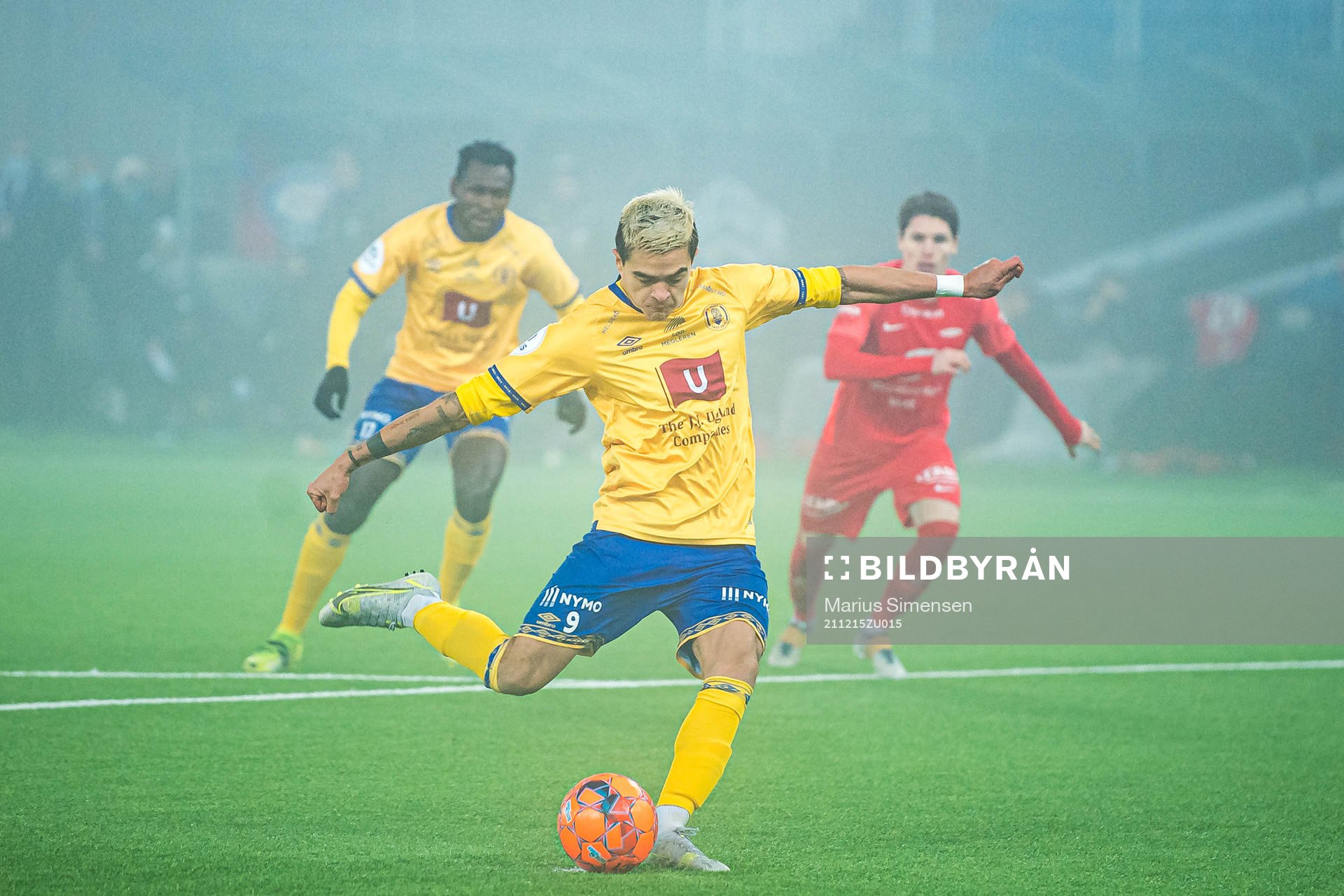Diego de Jesus Campos Ballestero of Jerv scores the 1-2 goal