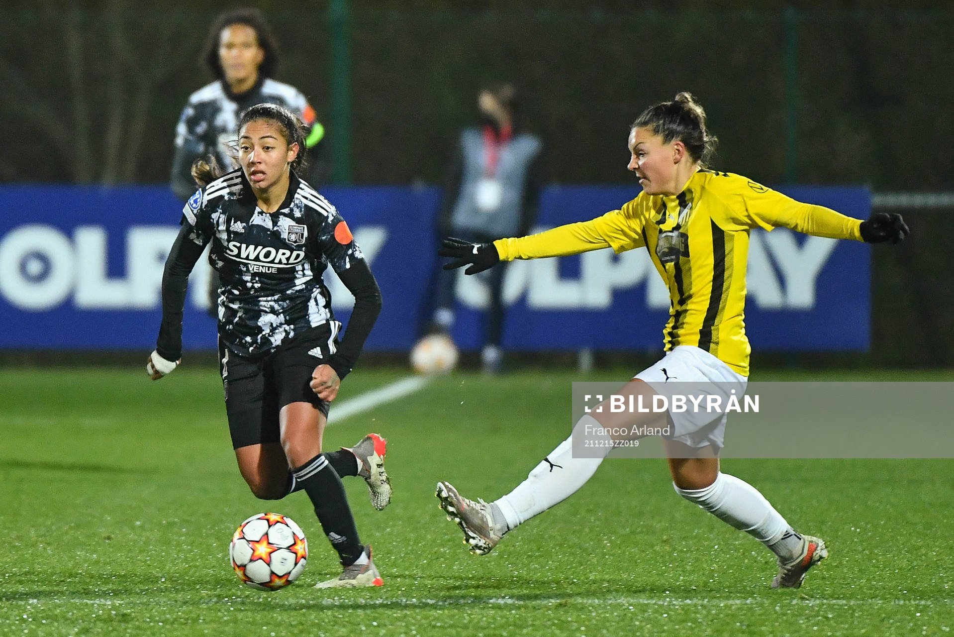 Selma BACHA of Lyon during the UEFA Women's Champions League match between Lyon and Häcken on December 15, 2021 in Lyon, France. 