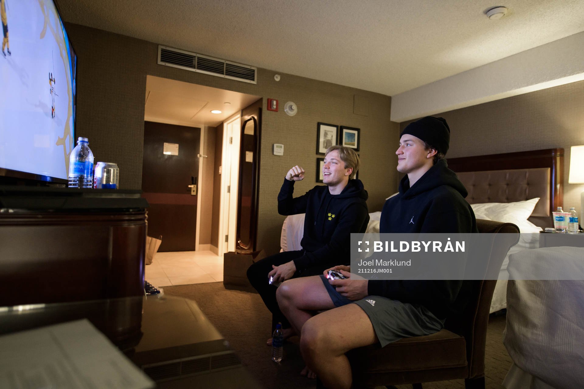 Zion Nybeck and Oskar Olausson of the Swedish under-20