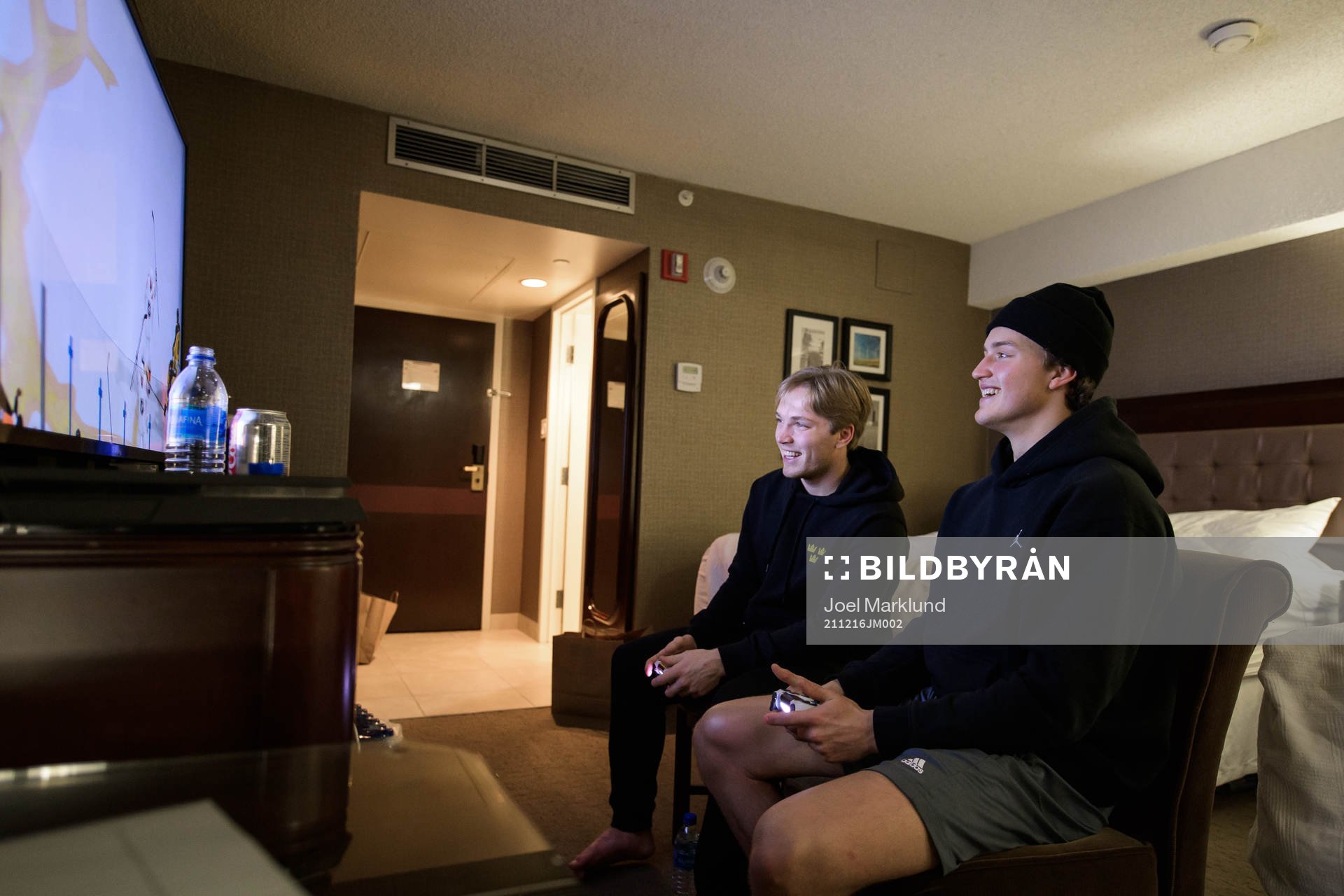 Zion Nybeck and Oskar Olausson of the Swedish under-20