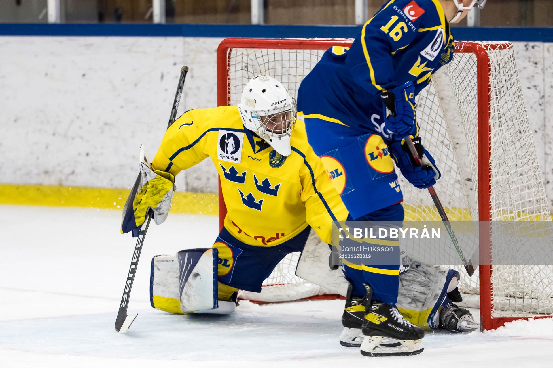 Sverige U18 målvakt Gustav Albihn