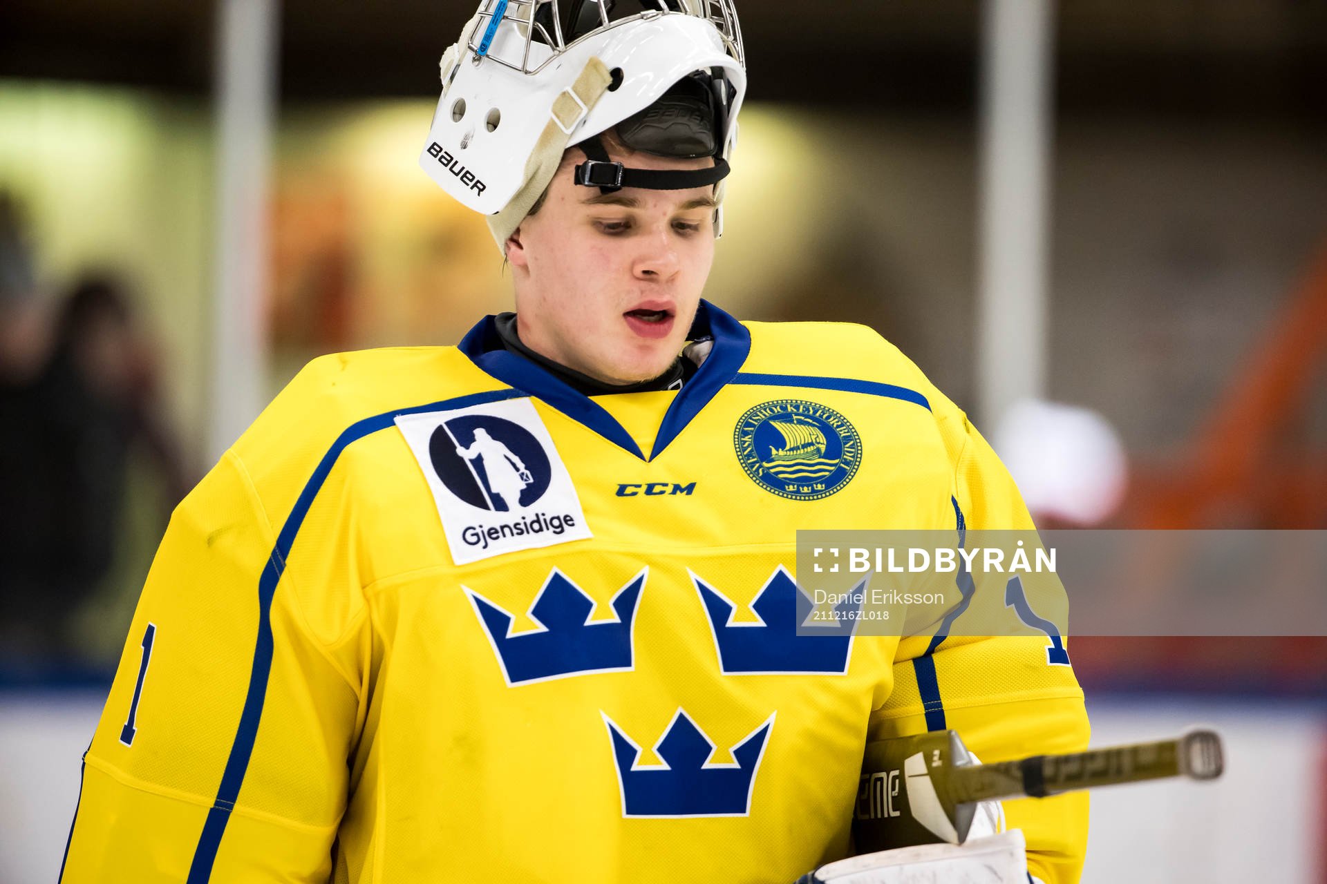 Sverige U18 målvakt Gustav Albihn