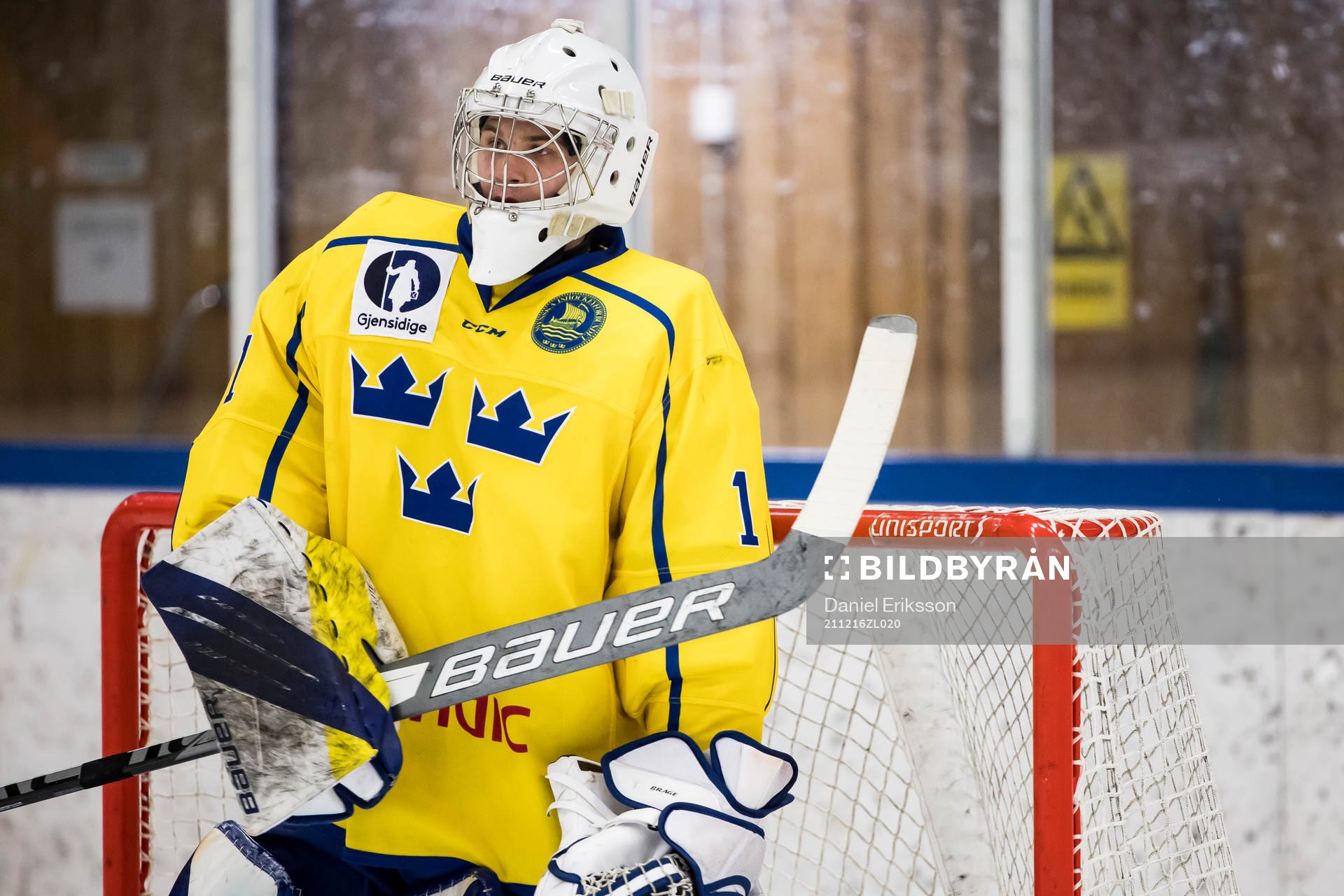 Sverige U18 målvakt Gustav Albihn
