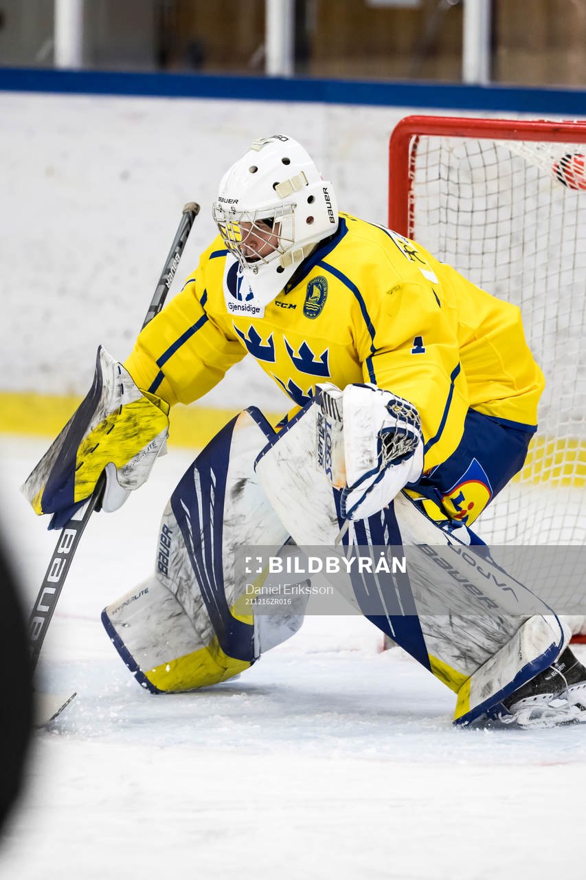Sverige U18 målvakt Gustav Albihn