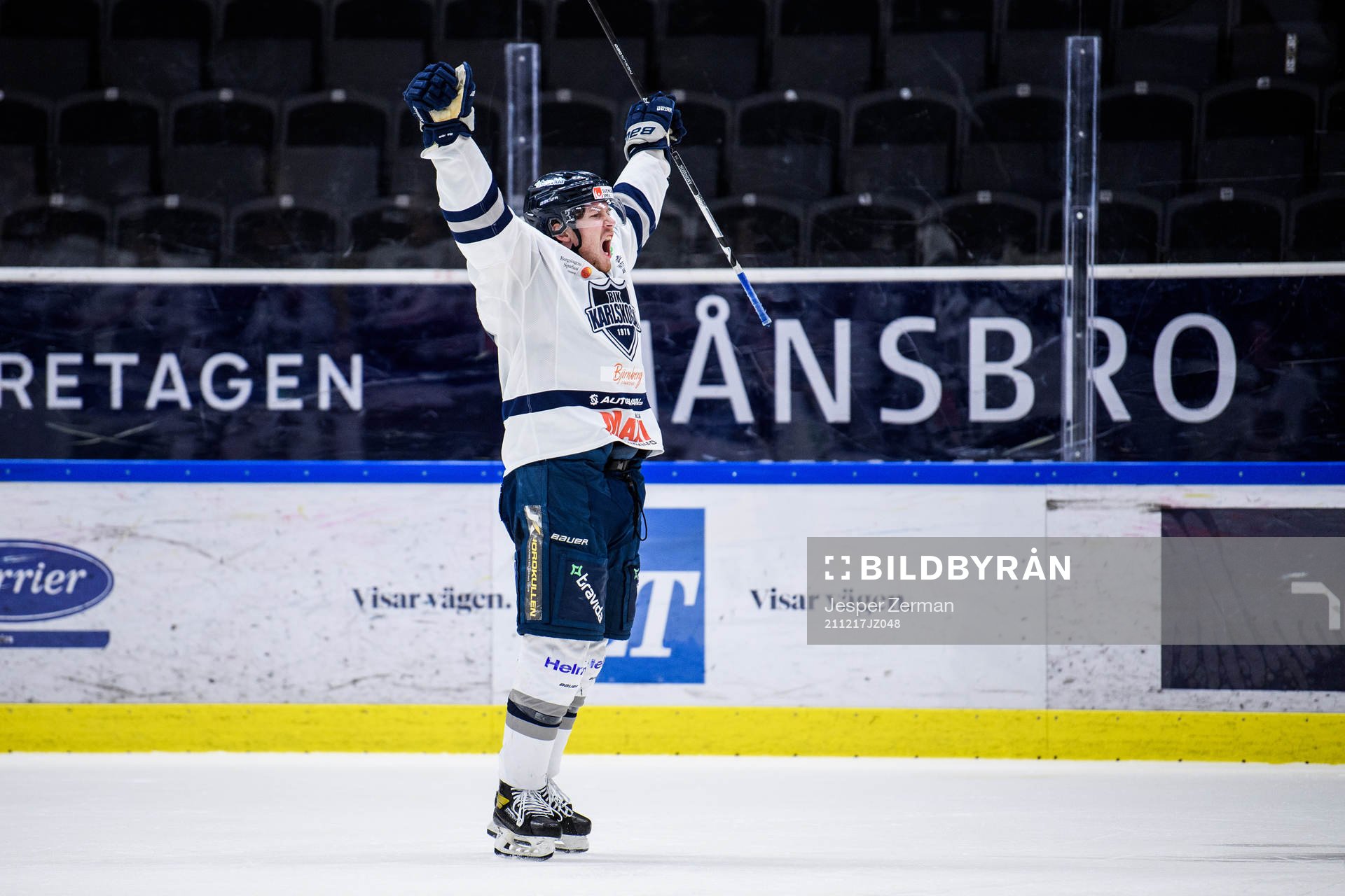 Karlskogas Arvid Aronsson jublar