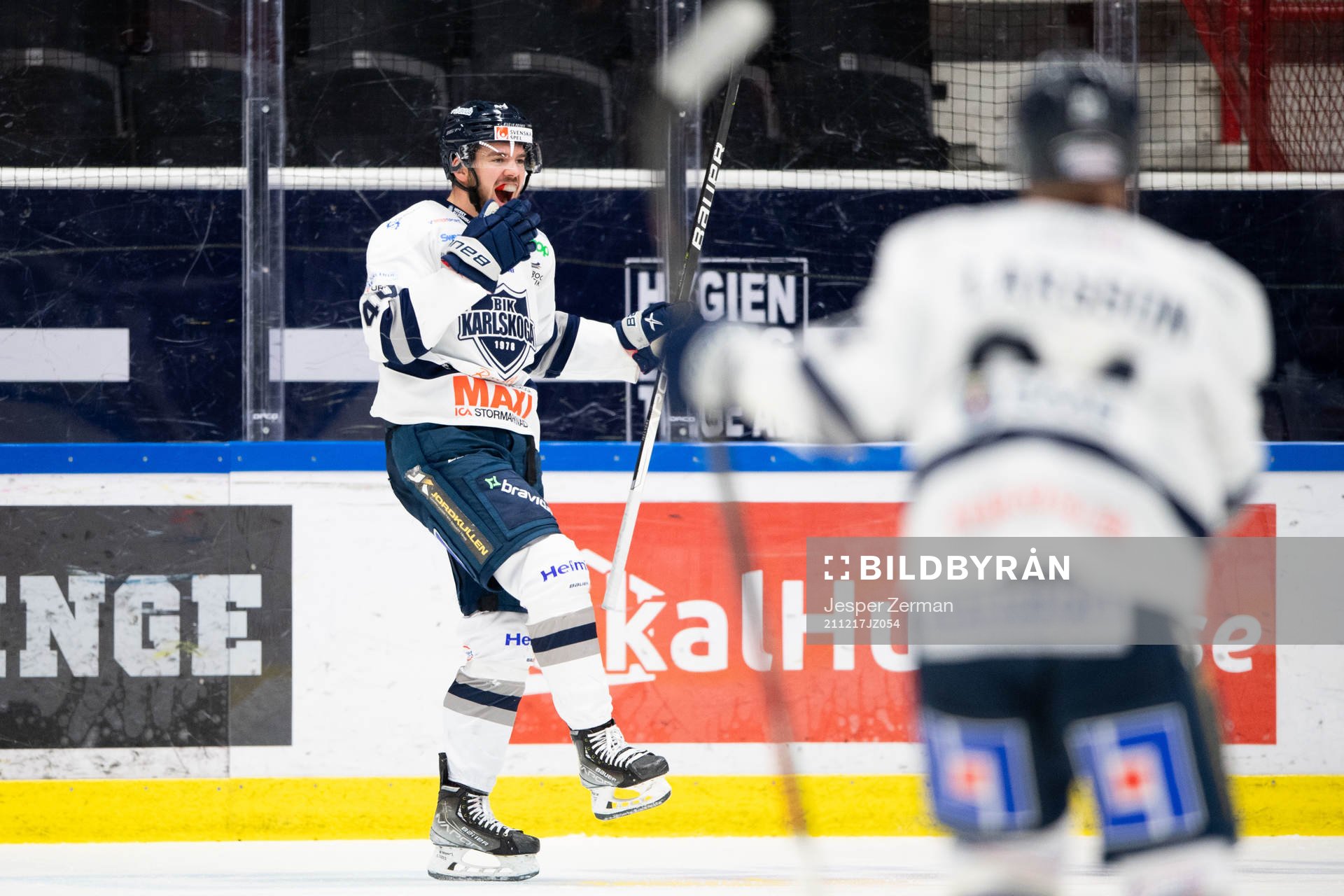 Karlskogas Kalle Jellvert jublar