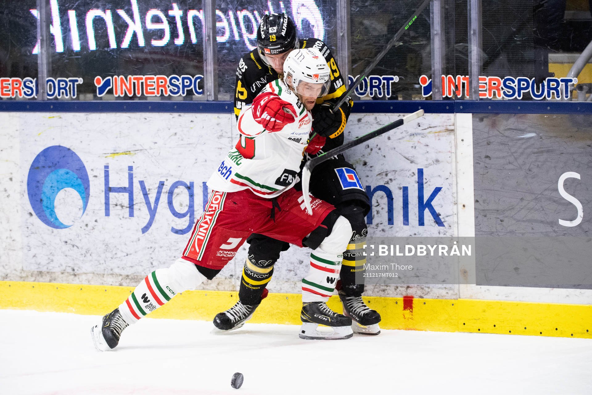 Moras Kalle Miketinac och Västerås Niklas Rigelius