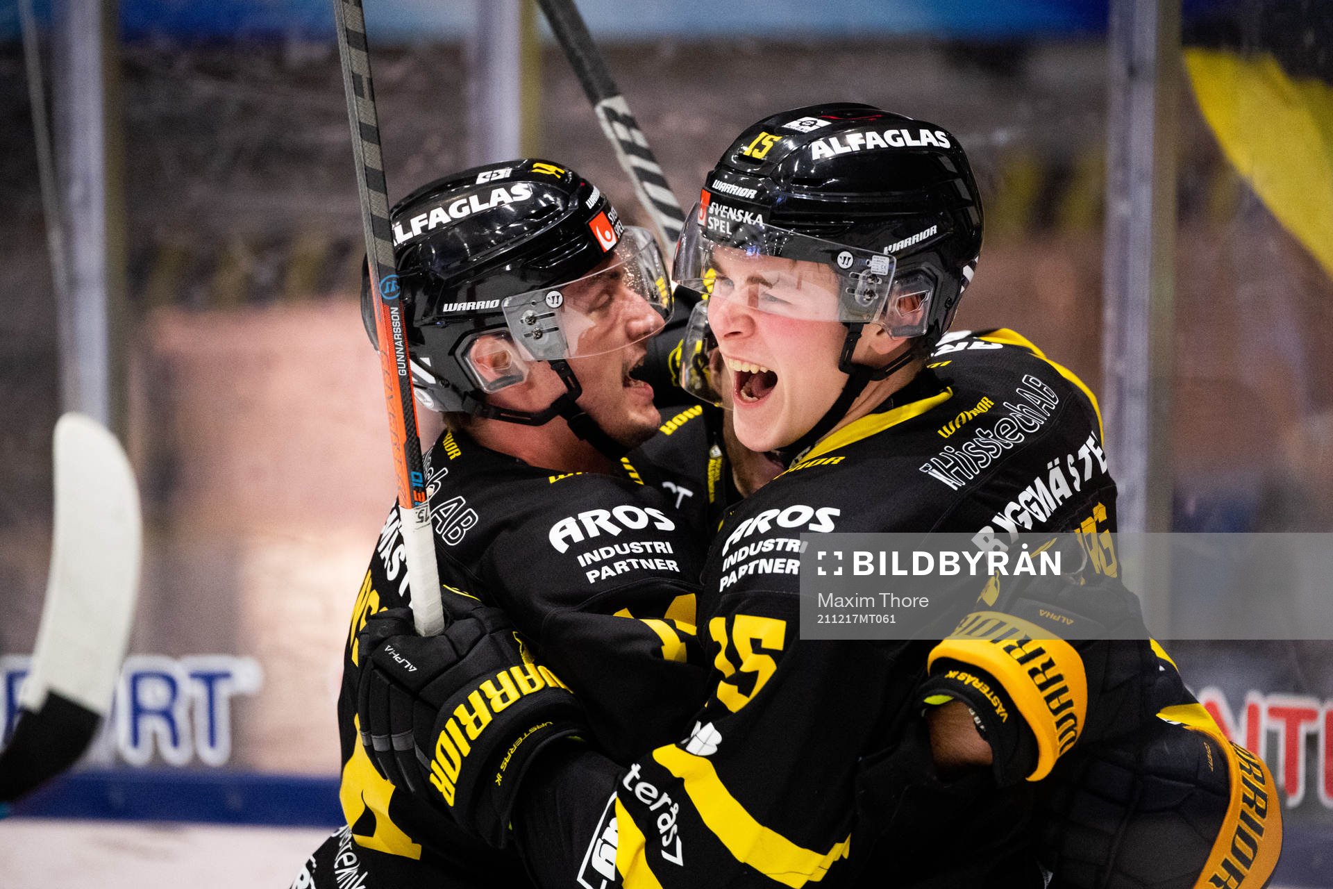 Västerås Filip Wiberg jublar