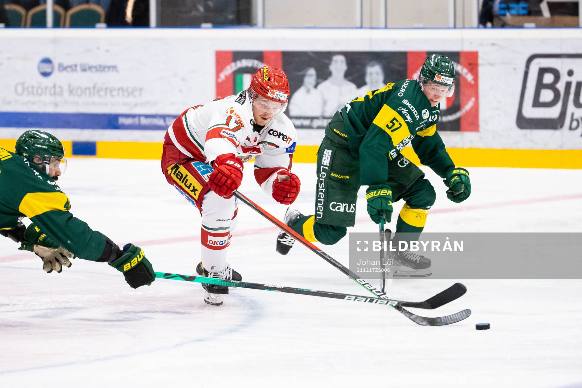 Modos Riley Woods jagad av Björklövens Daniel Rahimi och
