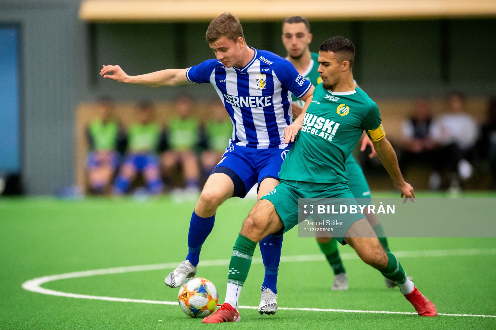 Göteborgs Alfons Nygaard och Hammarbys Stevan Beko