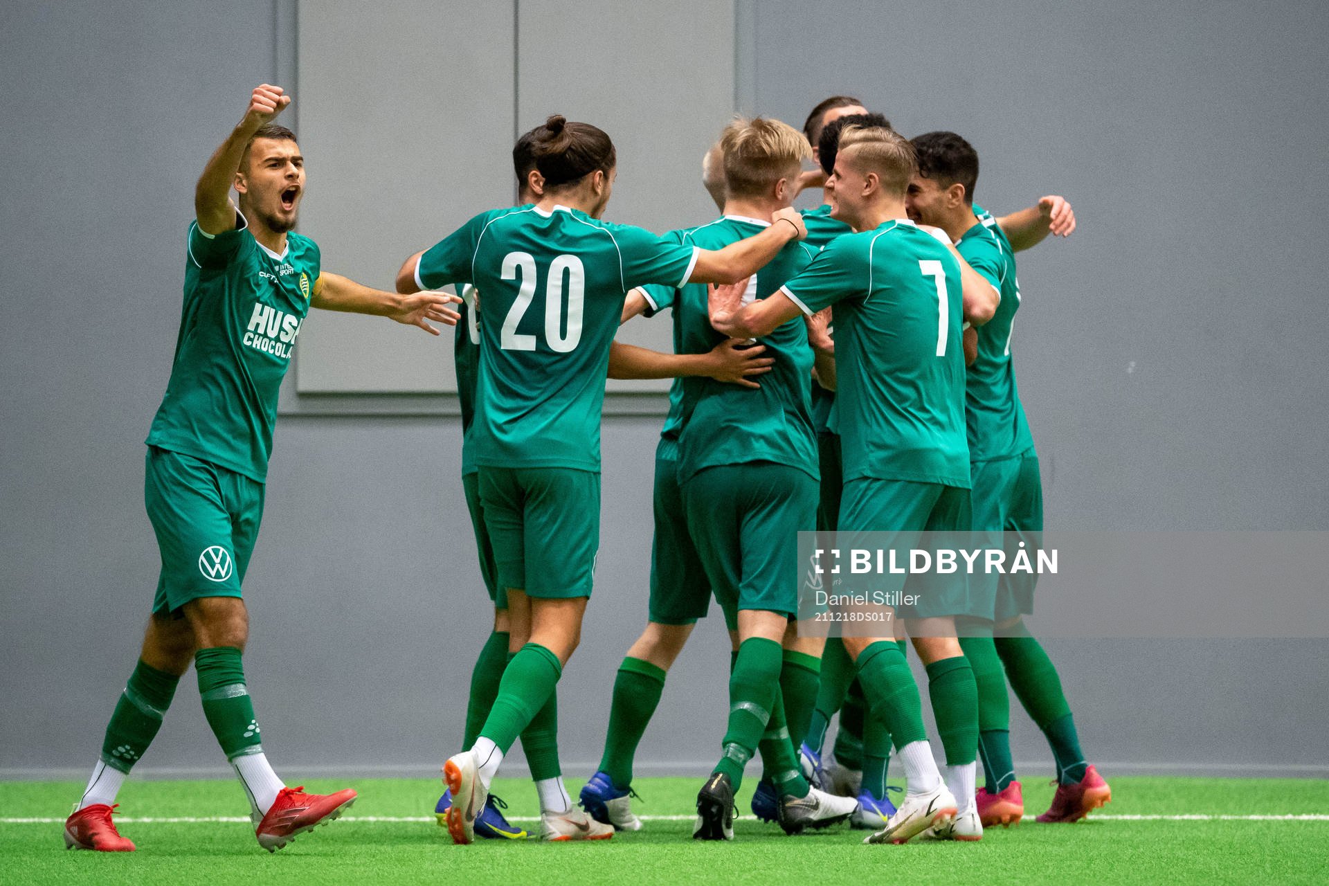 Hammarbys spelare jublar