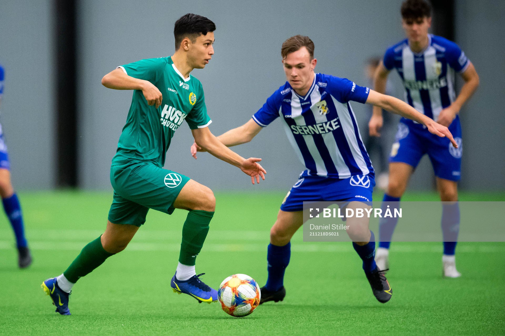 Hammarbys Alper Demirol och Göteborgs Tim van Assema