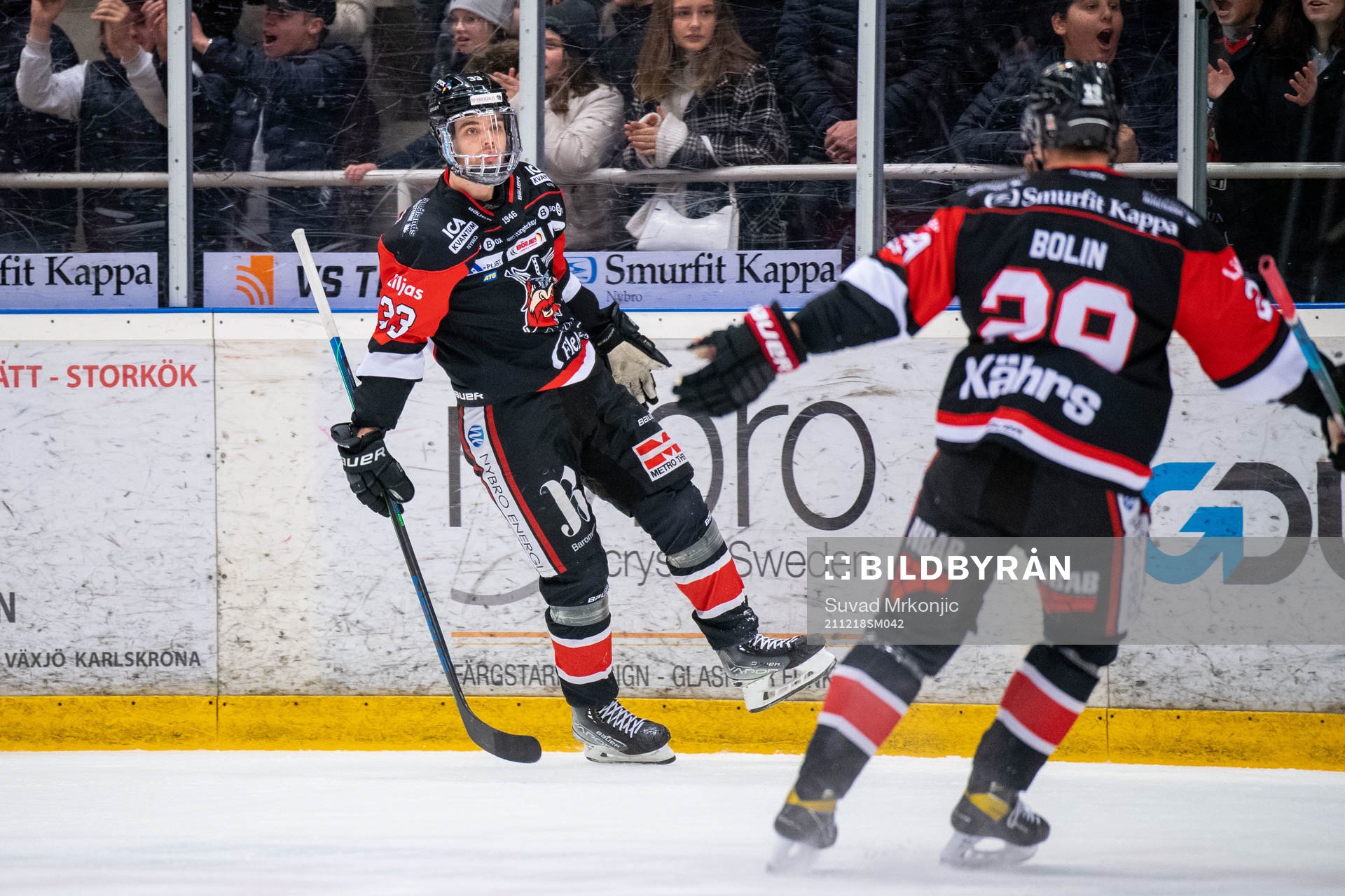Nybros Hannes Johansson jublar