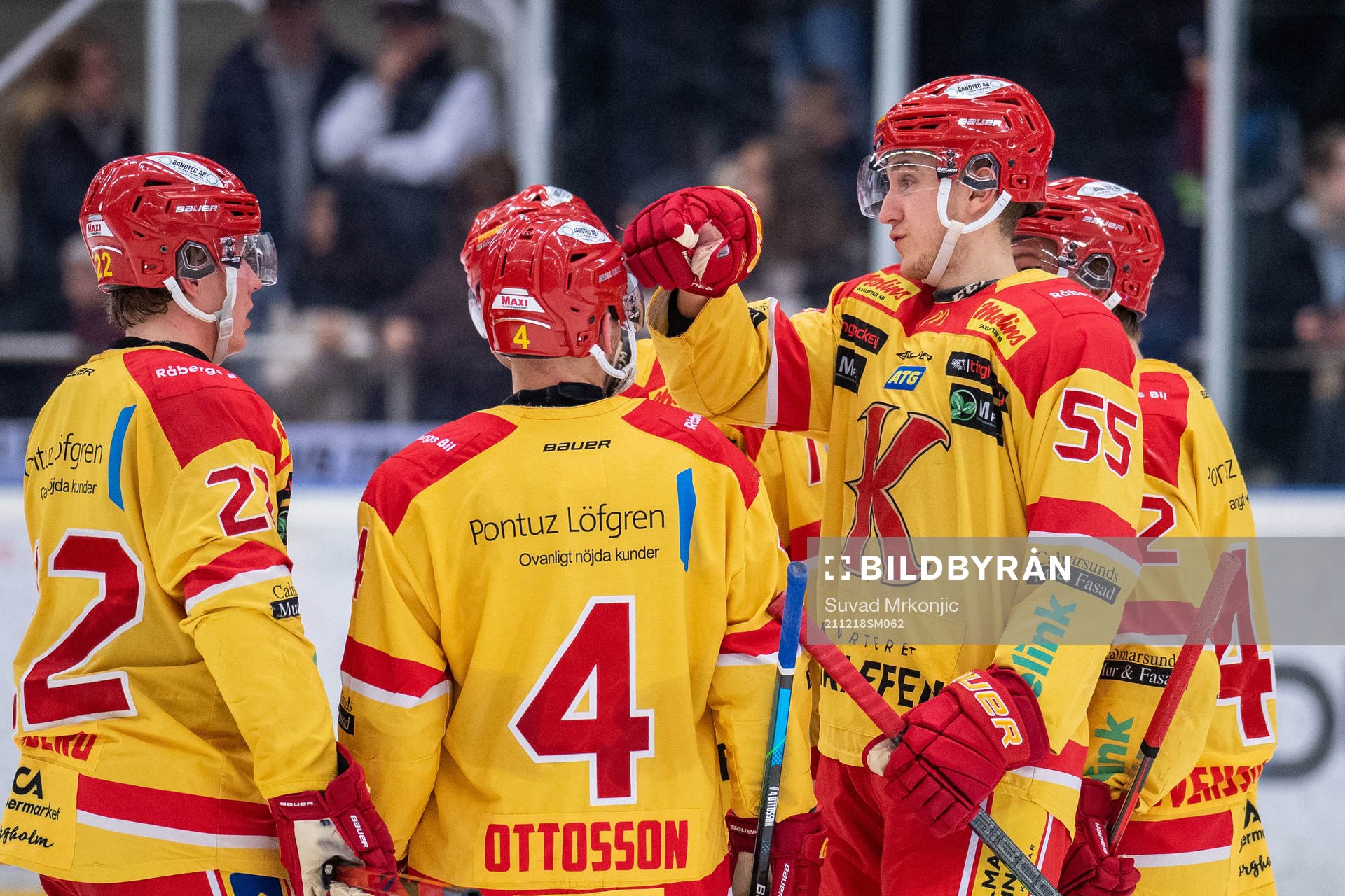 Kalmars Martin Fransson med lagkamrater