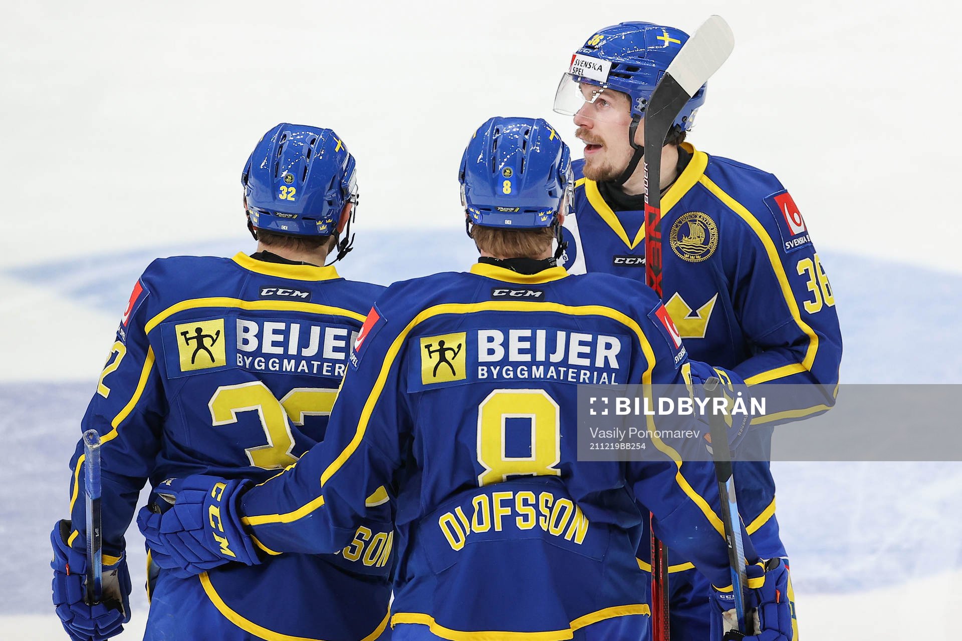 Lukas Bengtsson, Fredrik Olofsson and Emil Larsson of