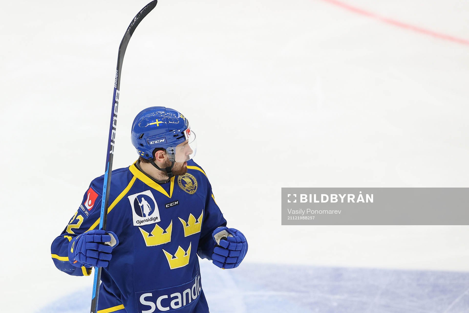 Lukas Bengtsson of Sweden celebrates