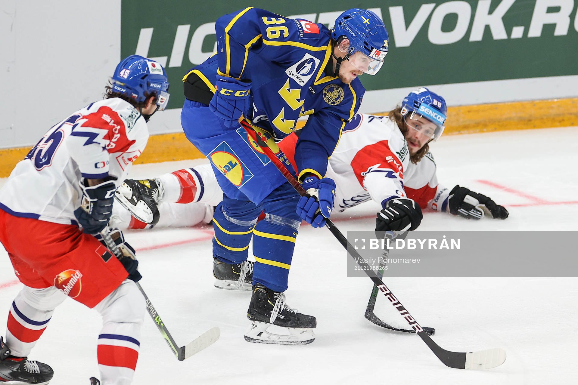 Emil Larsson of Sweden and Libor Shulak of Czech Republic