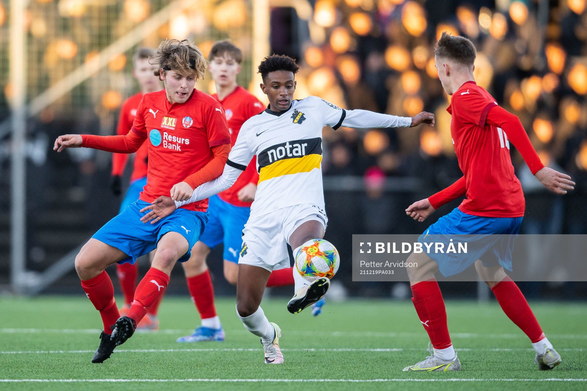 Helsingborgs Daniel Bergman och AIKs Amar Abdirahman Ahmed
