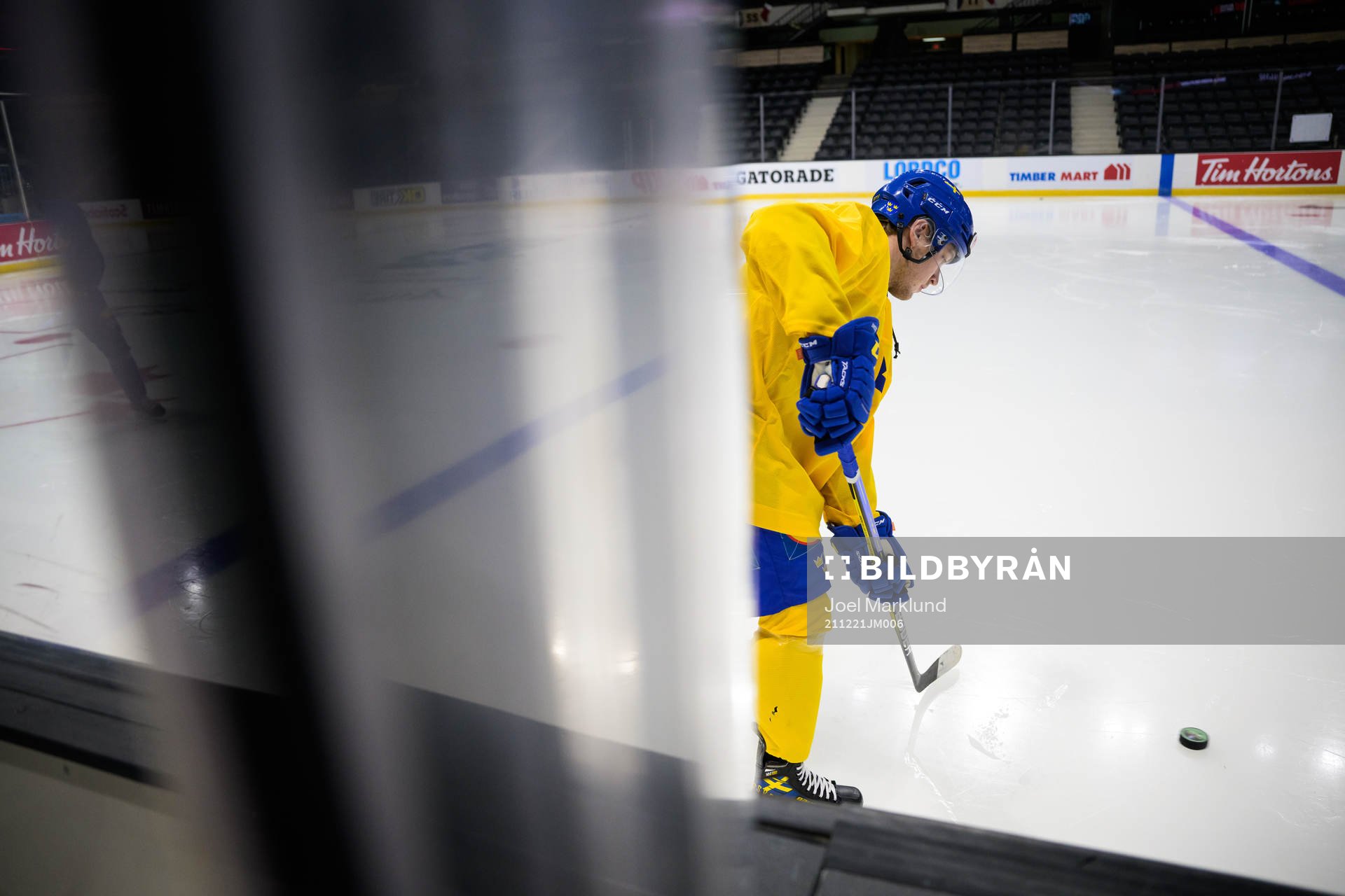 Zion Nybeck of the Swedish under-20 national ice hockey team