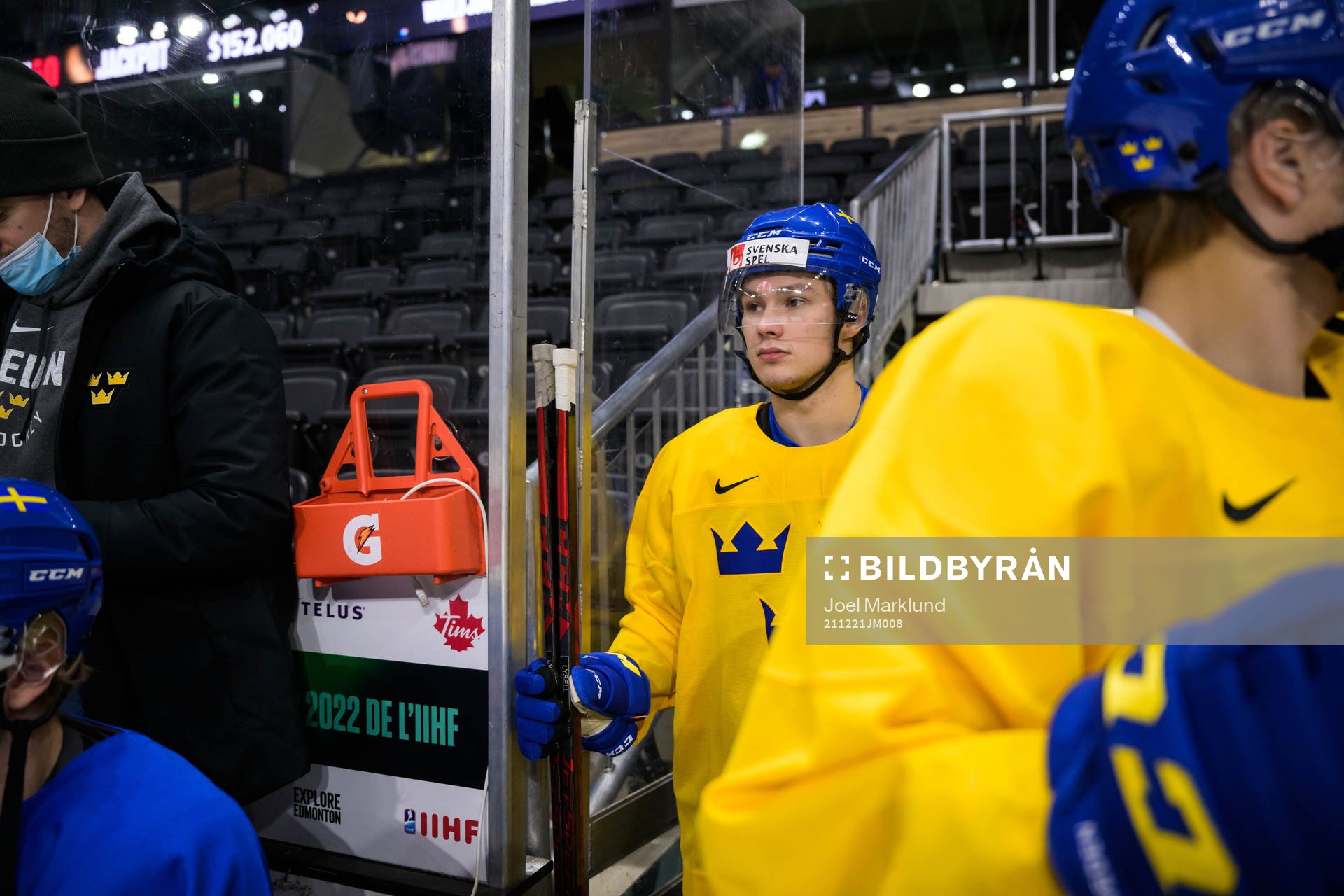 Fabian Lysell of the Swedish under-20 national ice hockey