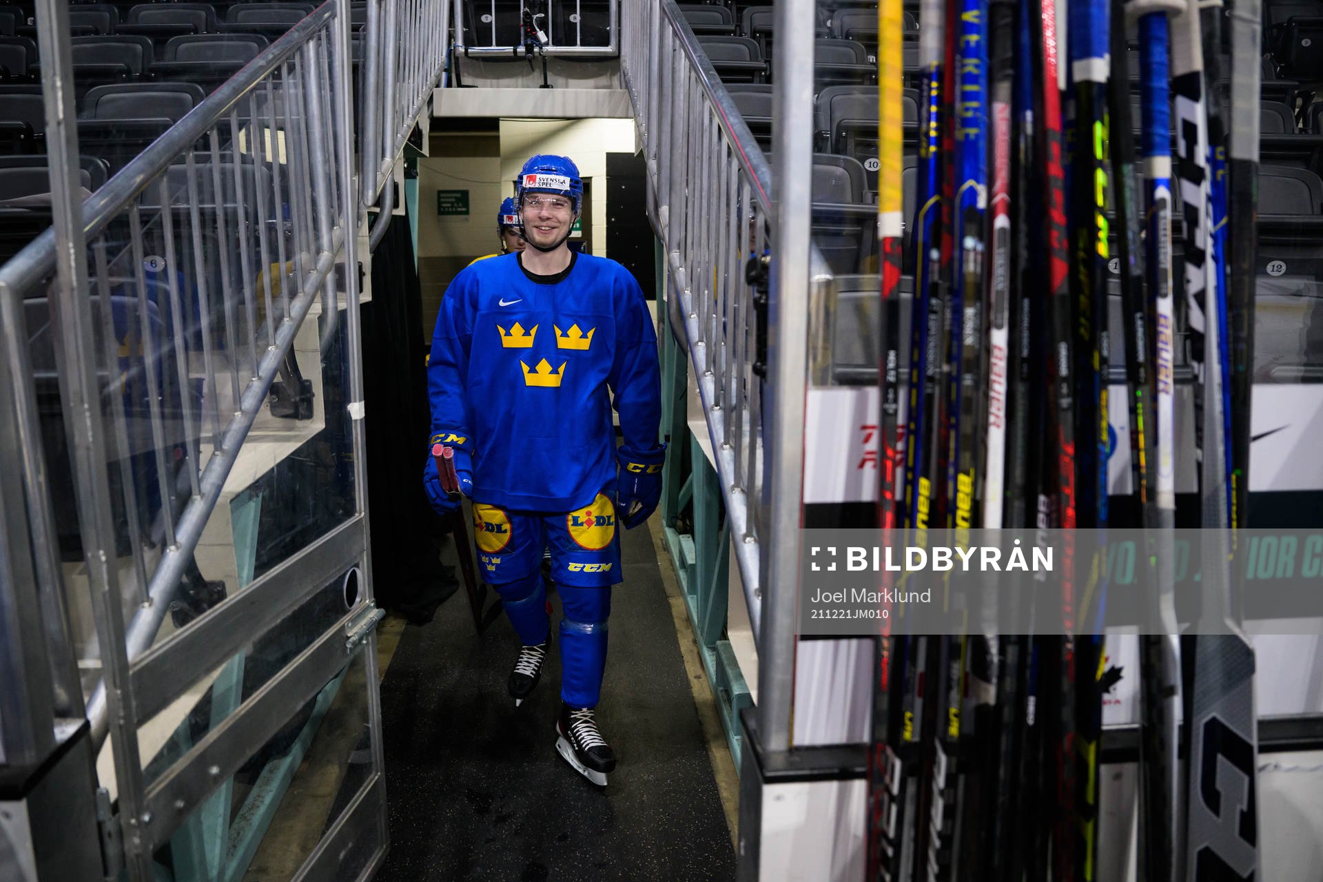 Anton Olsson of the Swedish under-20 national ice hockey