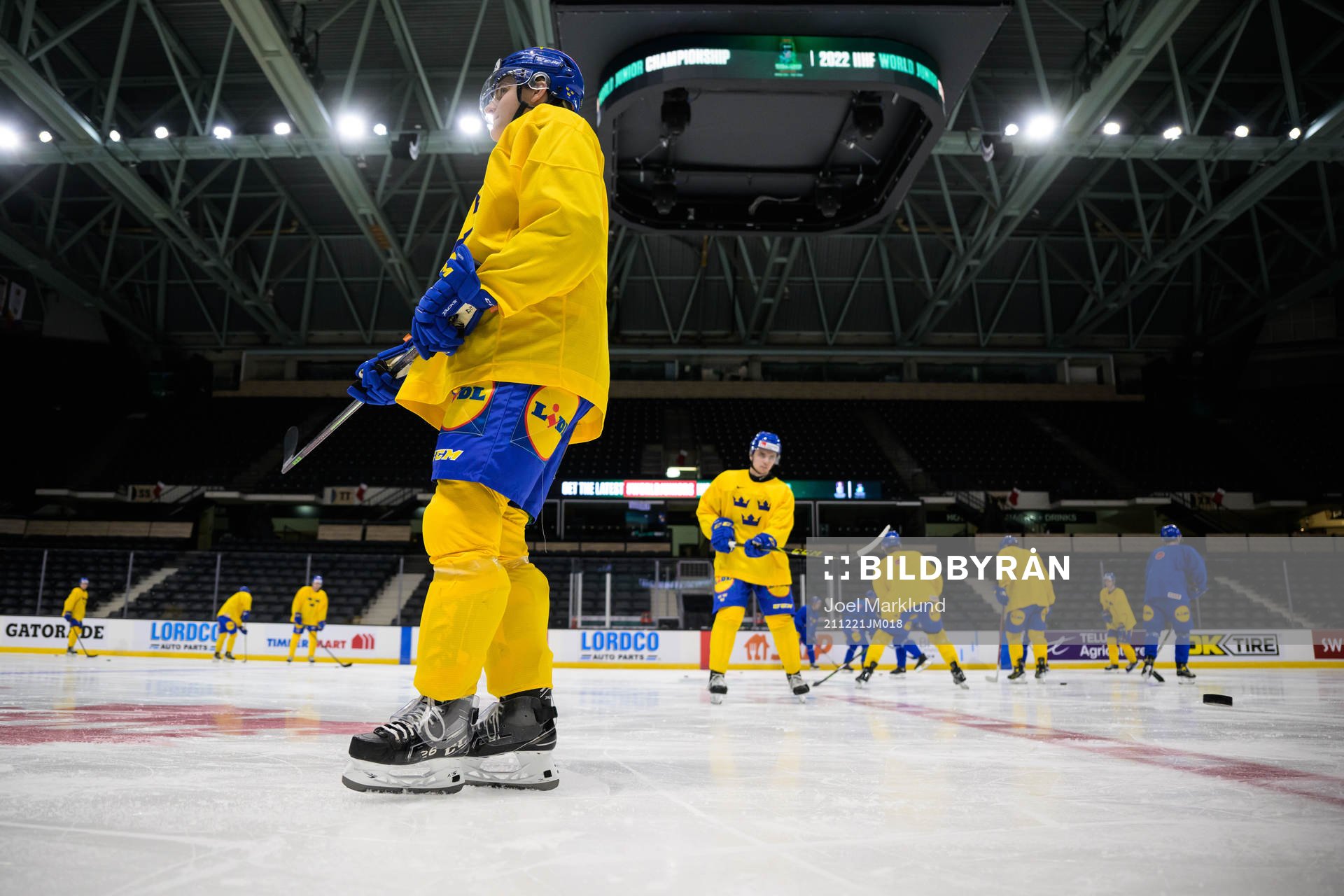 Joel Nyström of the Swedish under-20 national ice hockey