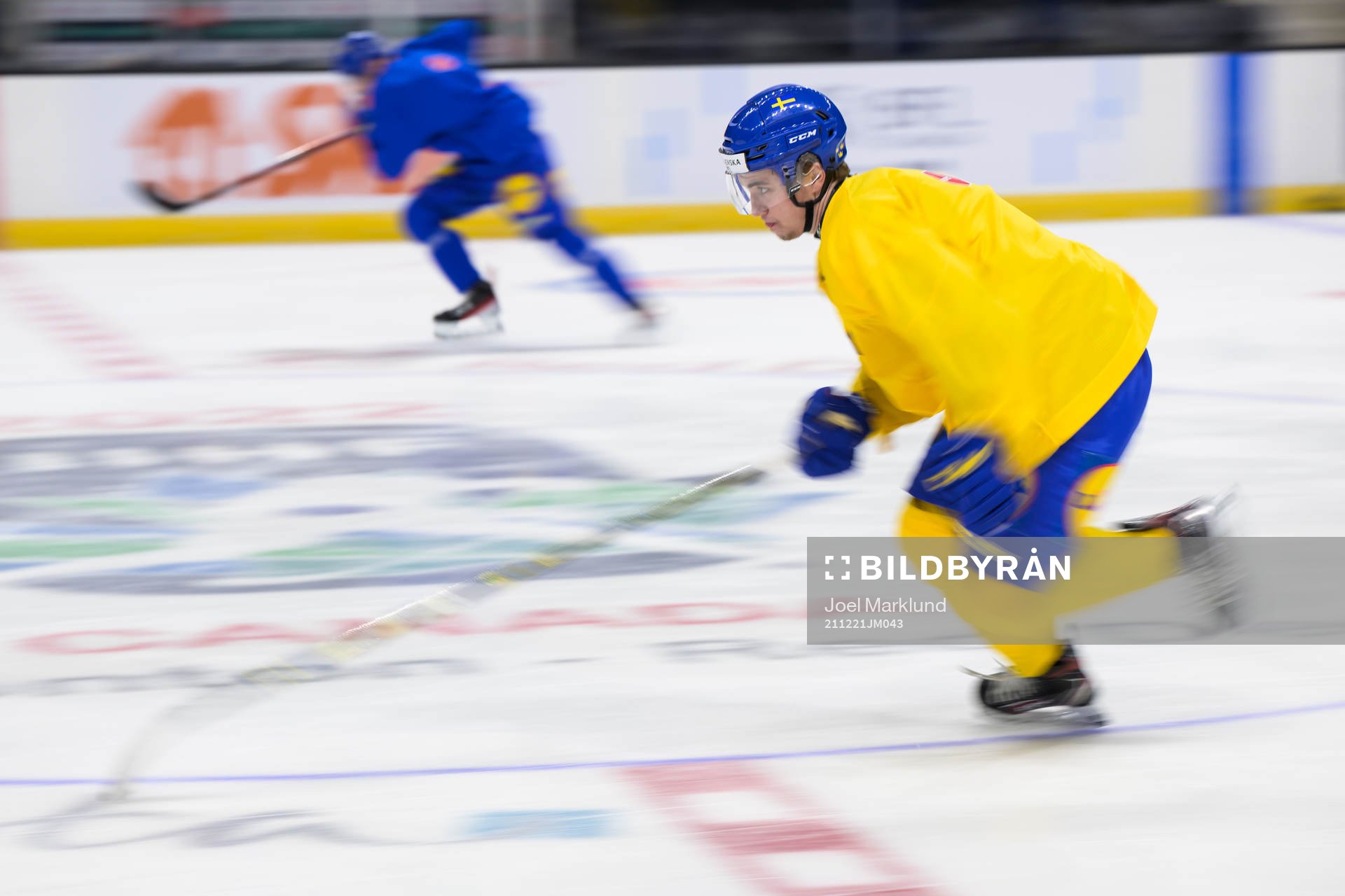Joel Nyström of the Swedish under-20 national ice hockey