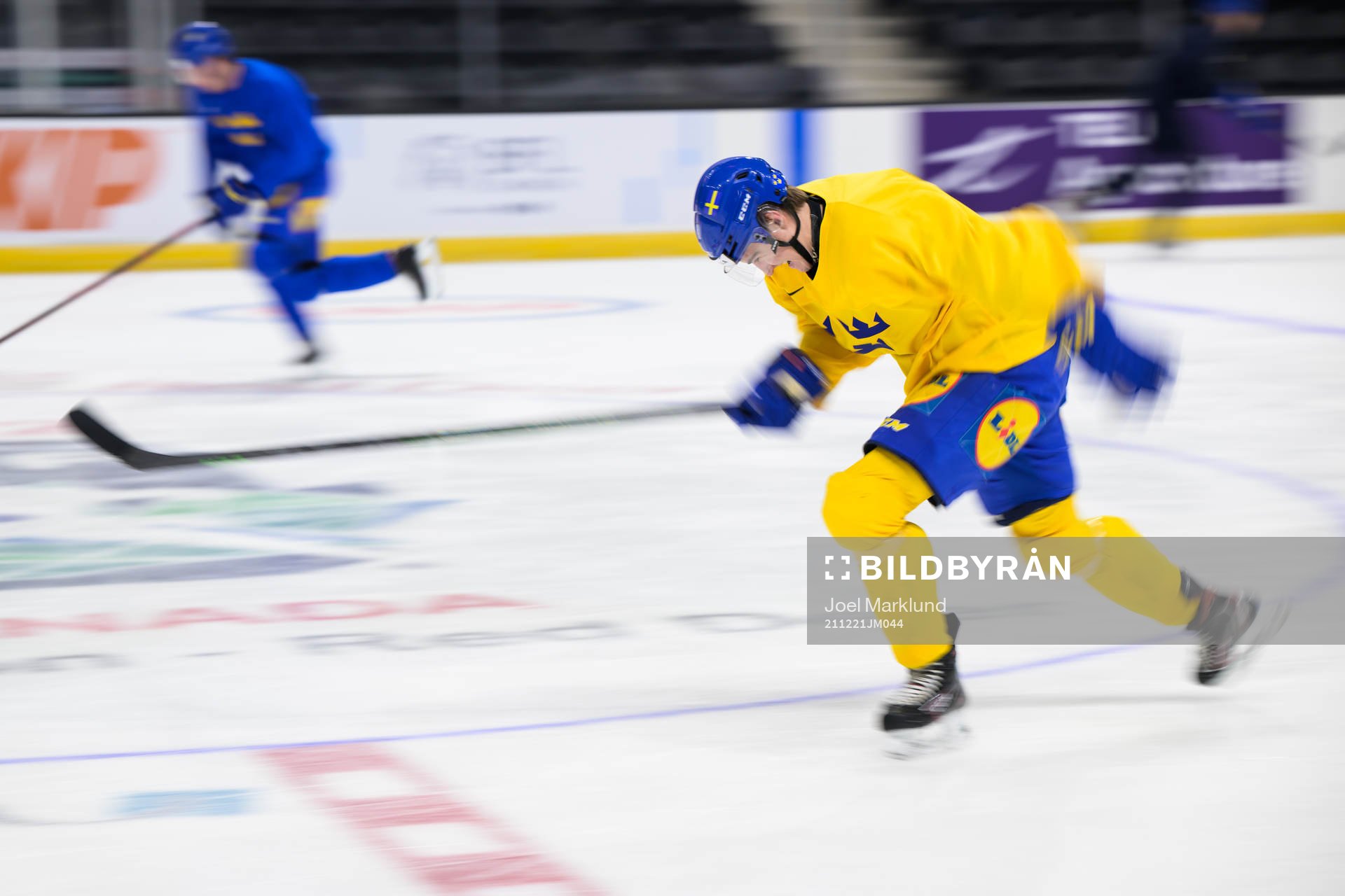Daniel Ljungman of the Swedish under-20 national ice hockey