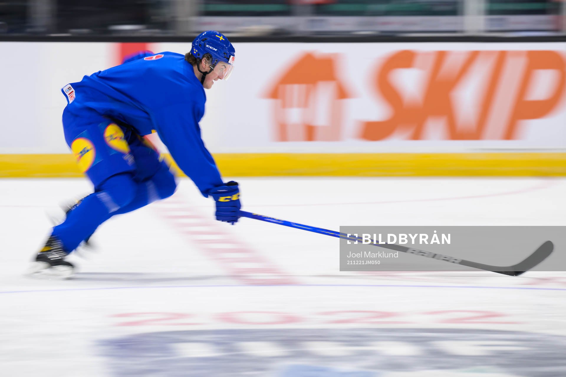 Oskar Olausson of the Swedish under-20 national ice hockey