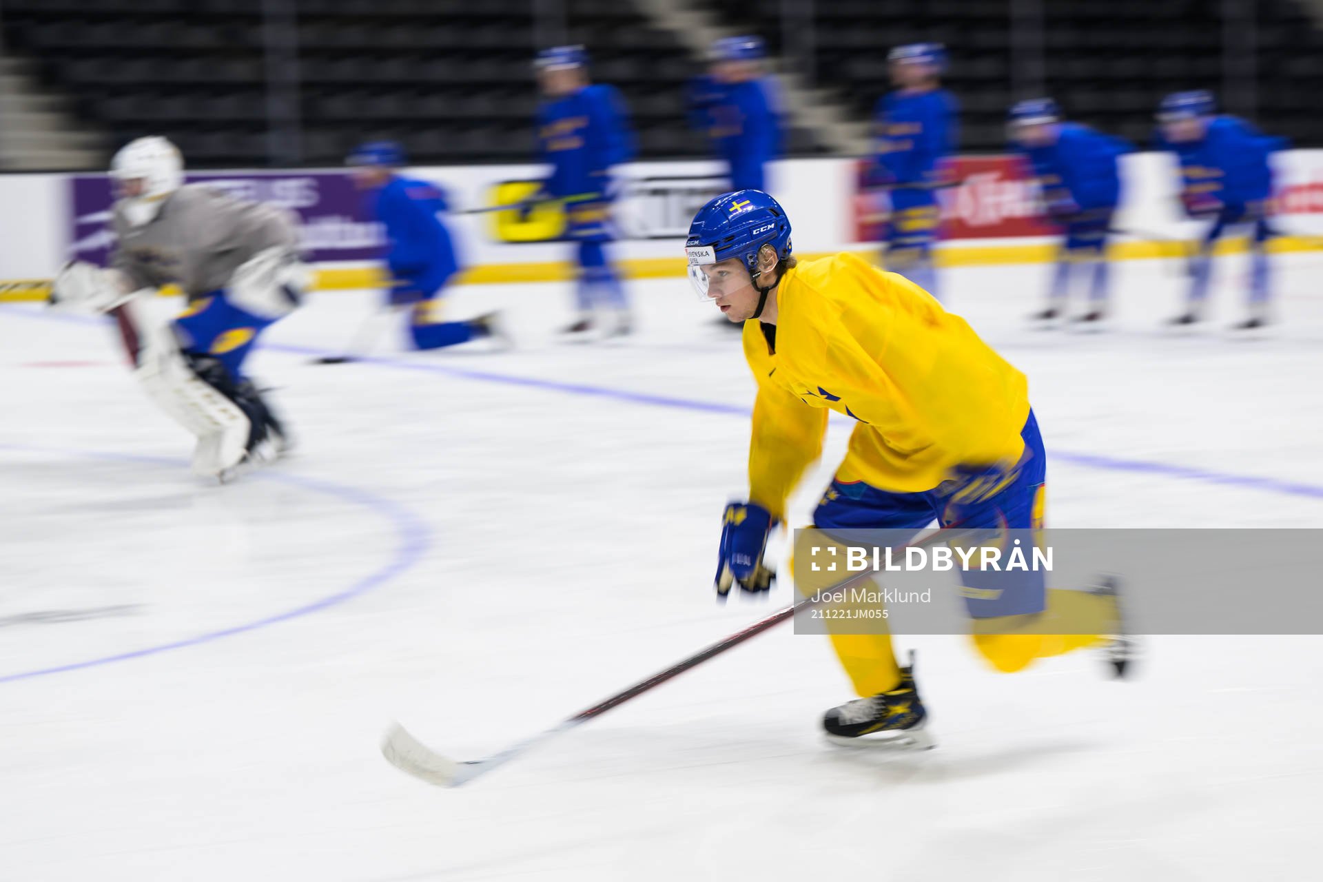 Fabian Lysell of the Swedish under-20 national ice hockey