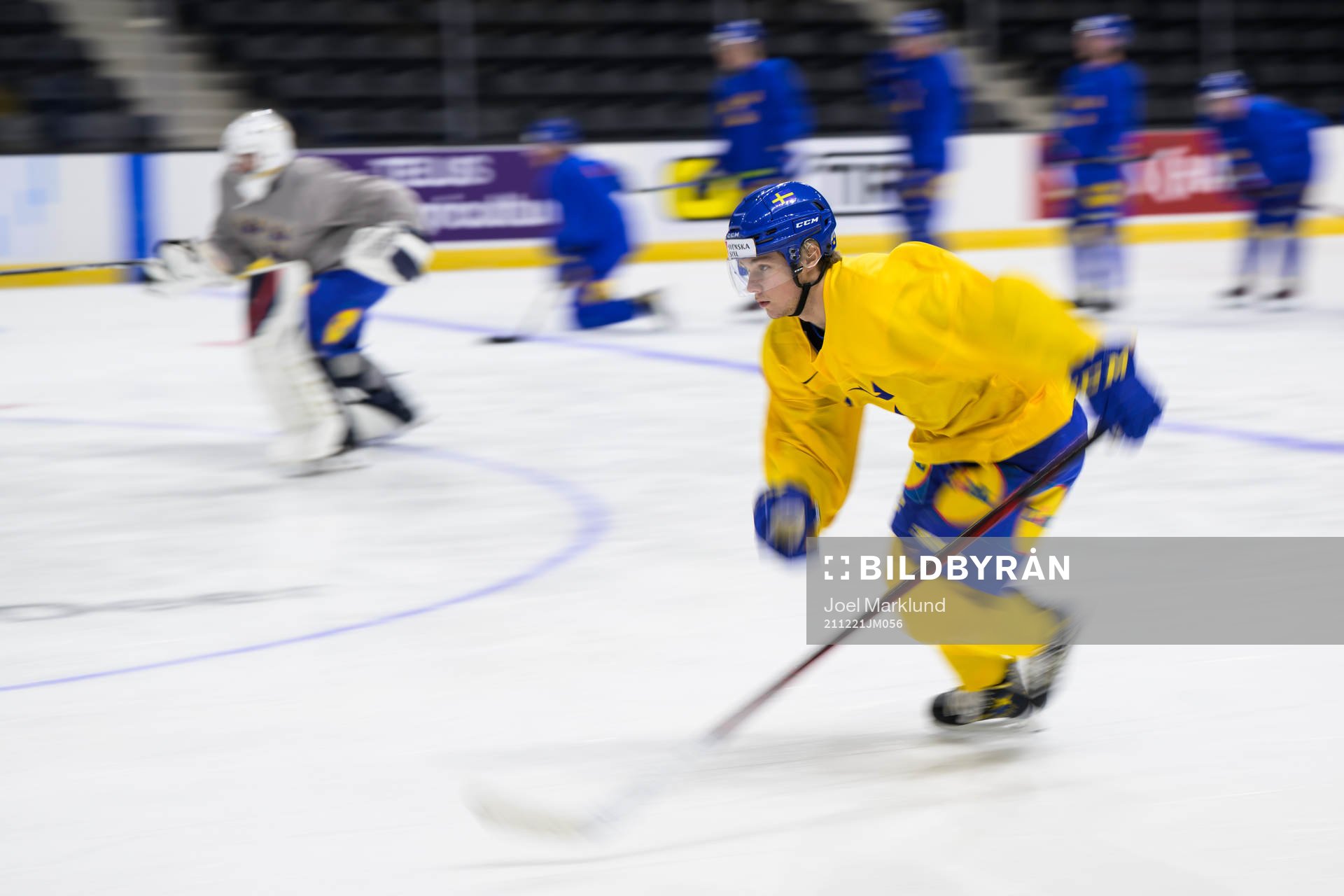 Fabian Lysell of the Swedish under-20 national ice hockey