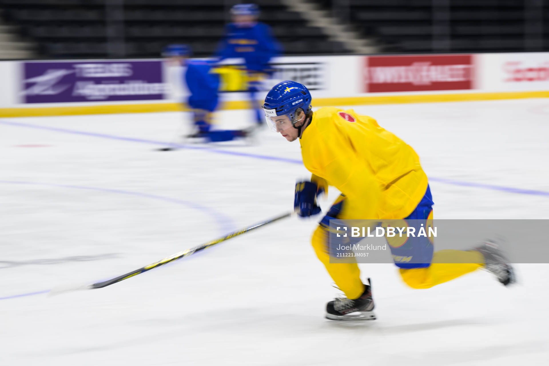 Joel Nyström of the Swedish under-20 national ice hockey