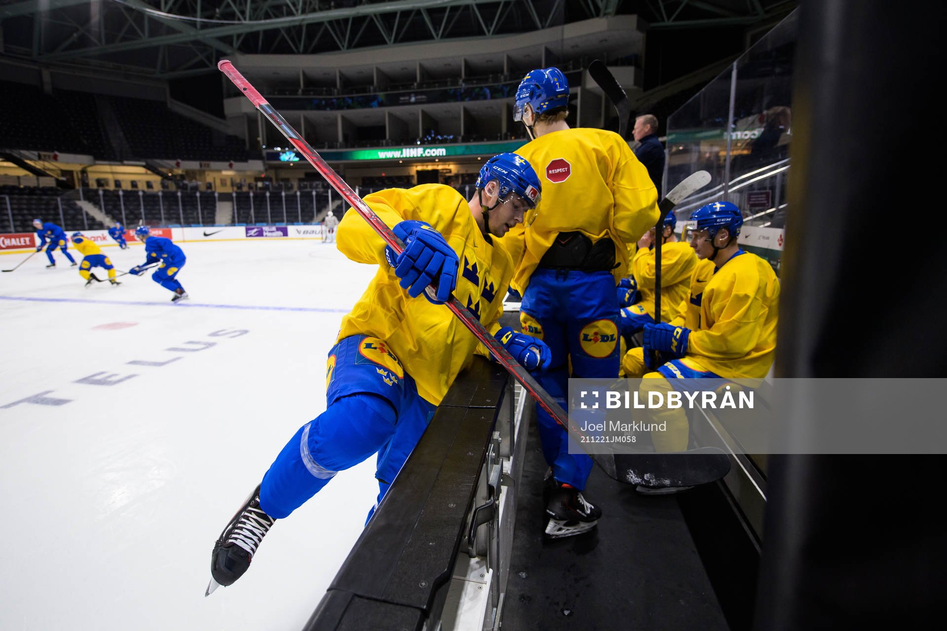 Anton Olsson of the Swedish under-20 national ice hockey