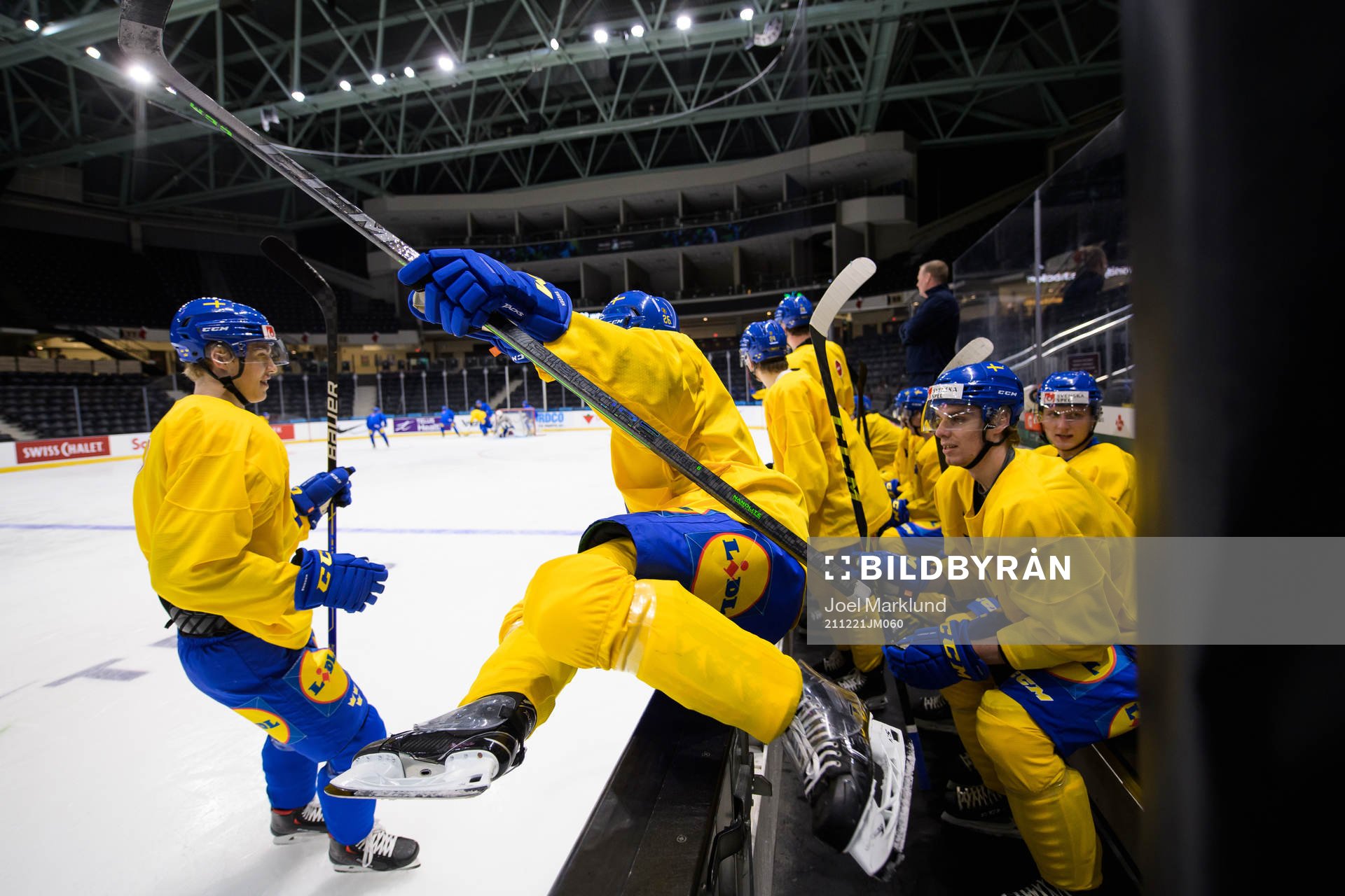 Joel Nyström of the Swedish under-20 national ice hockey