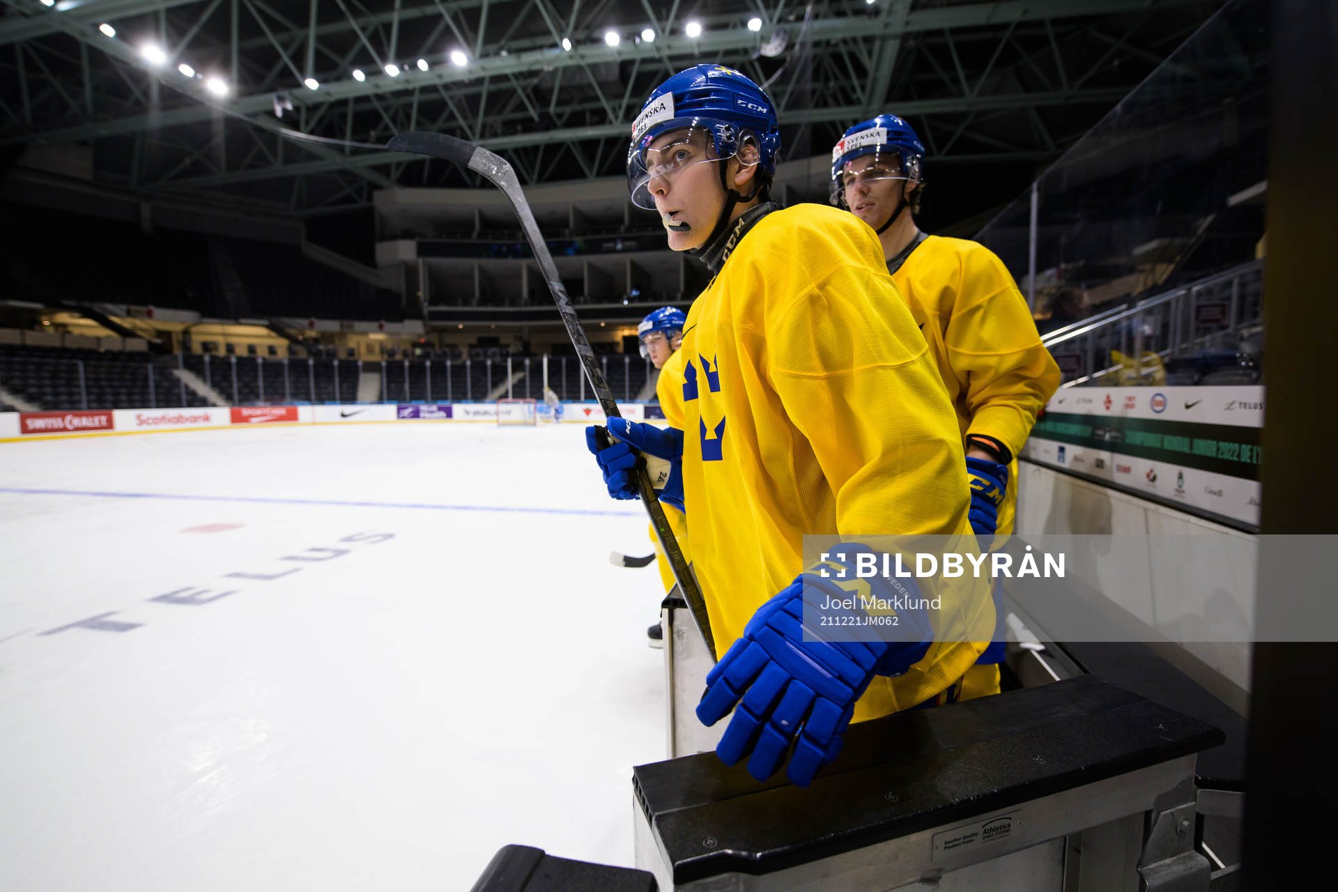 Joel Nyström of the Swedish under-20 national ice hockey