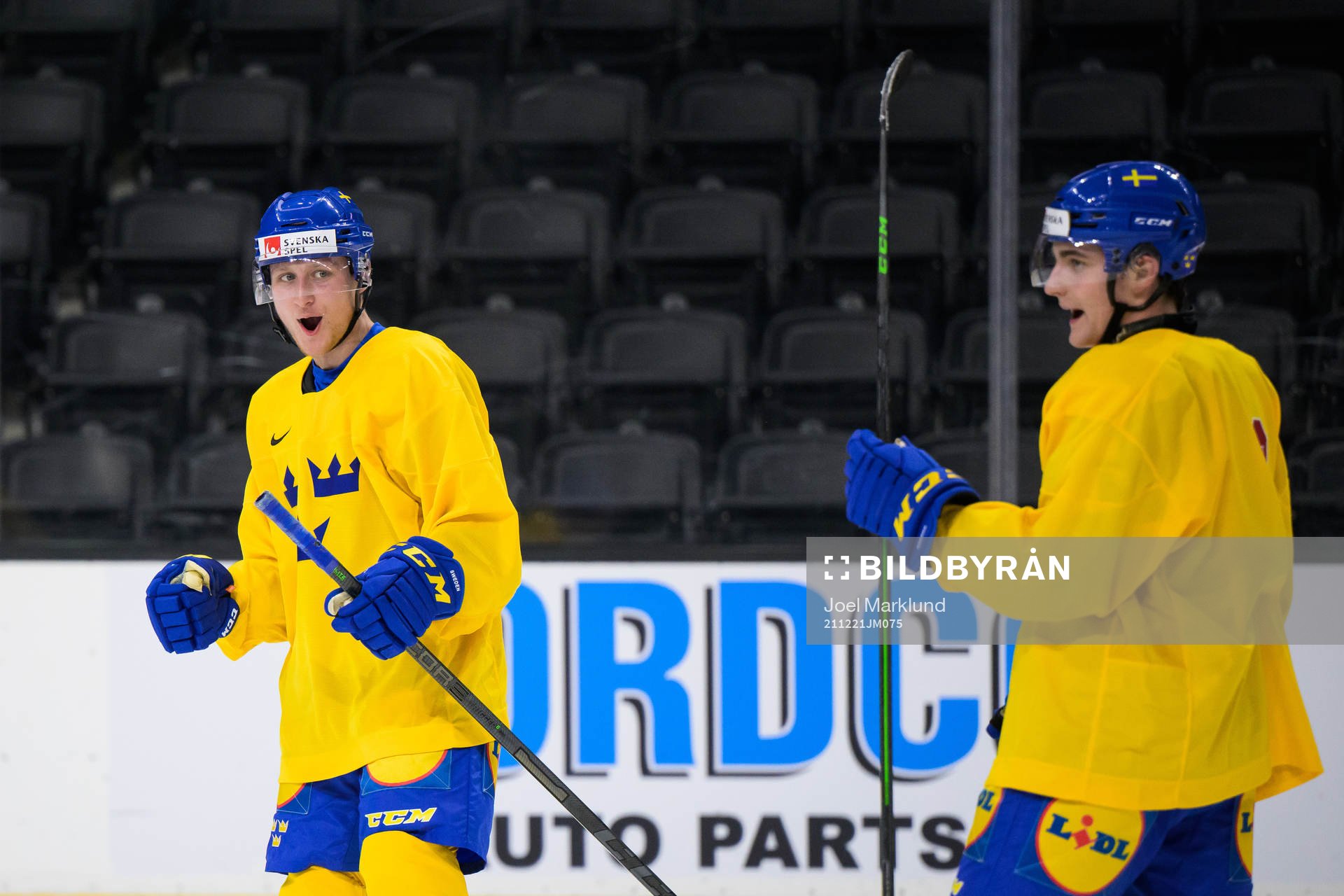 Oskar Magnusson and Joel Nyström of the Swedish under-20
