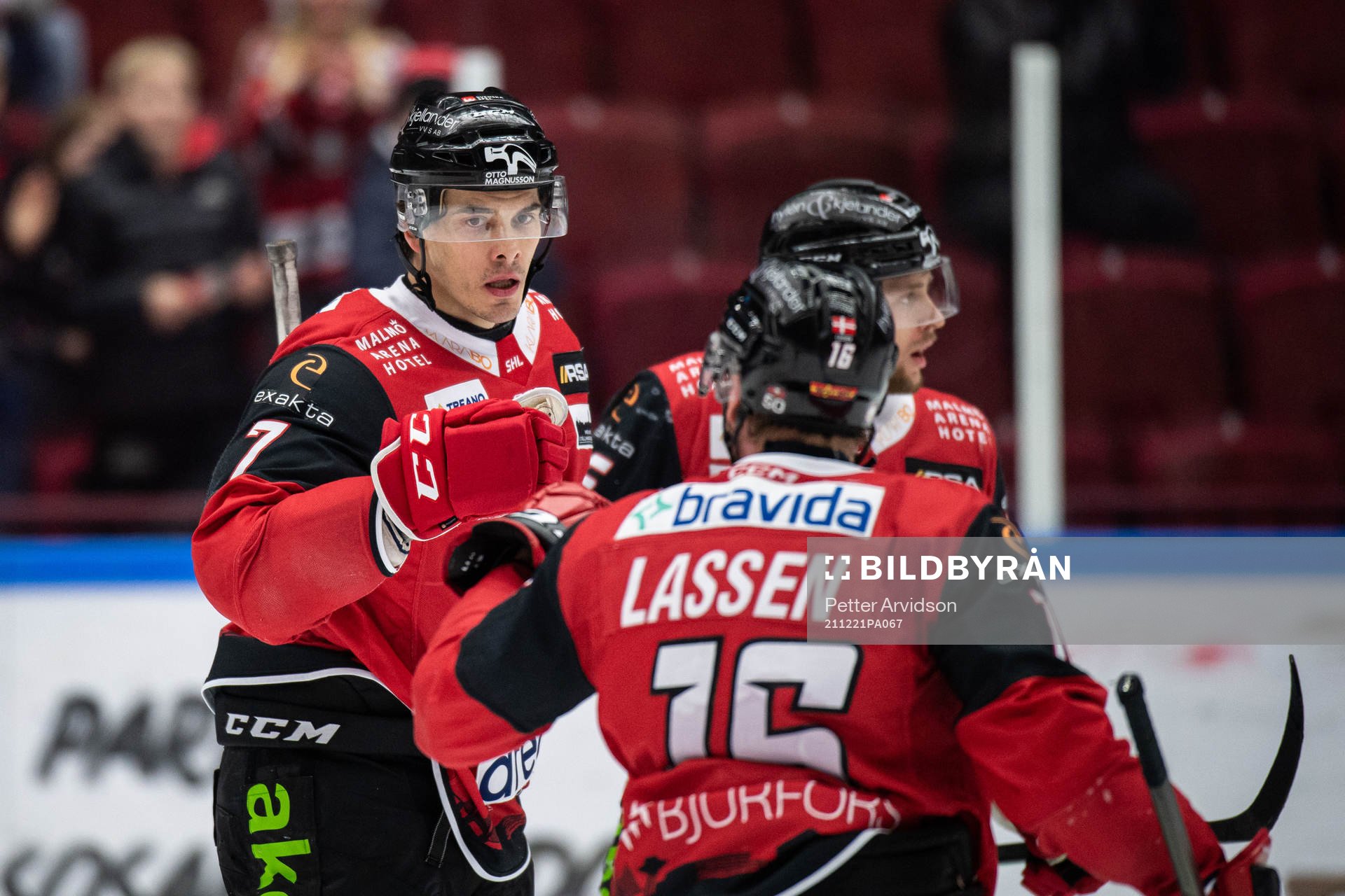 Malmö Redhawks Oliver Lauridsen jublar