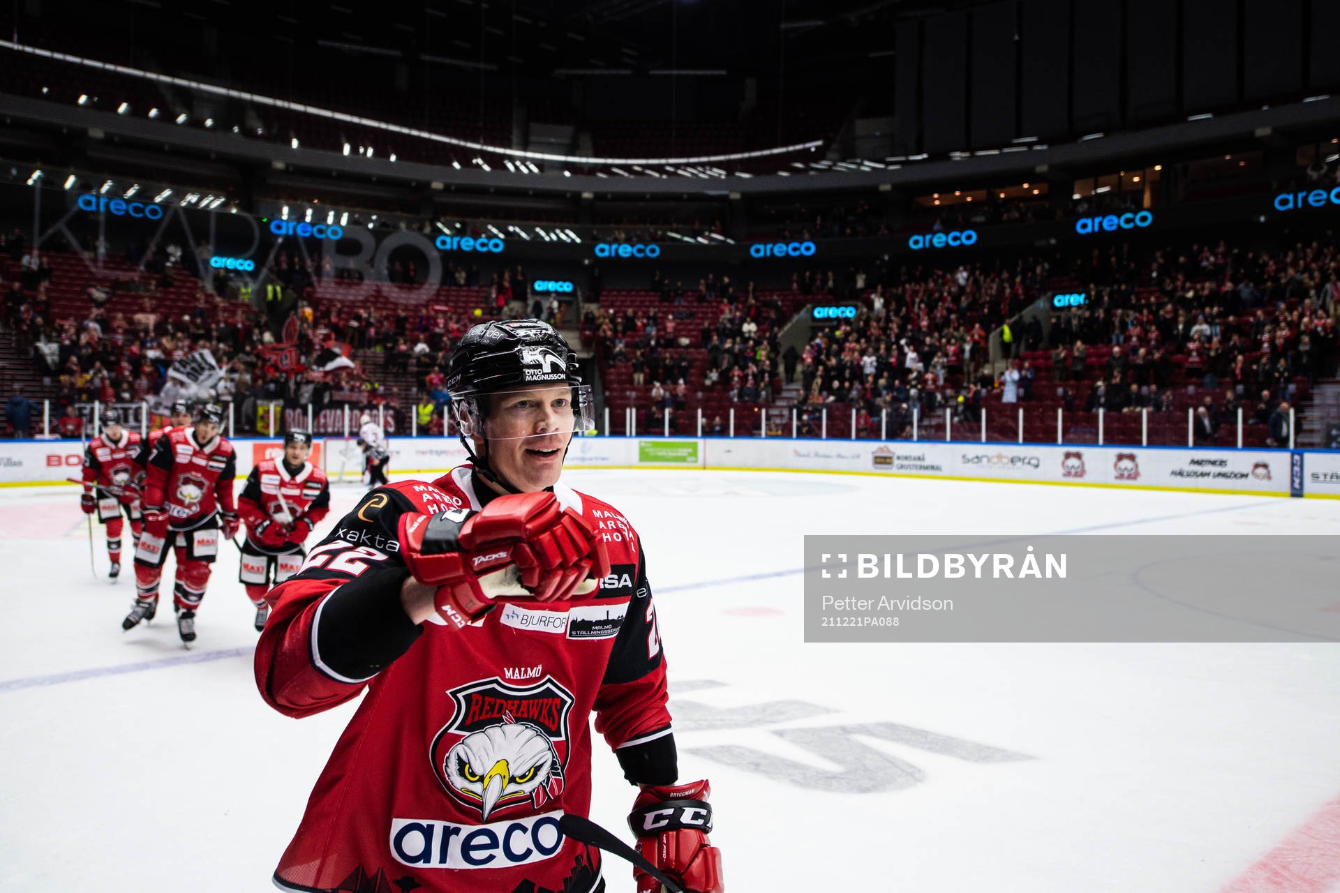 Malmö Redhawks Lars Bryggman jublar