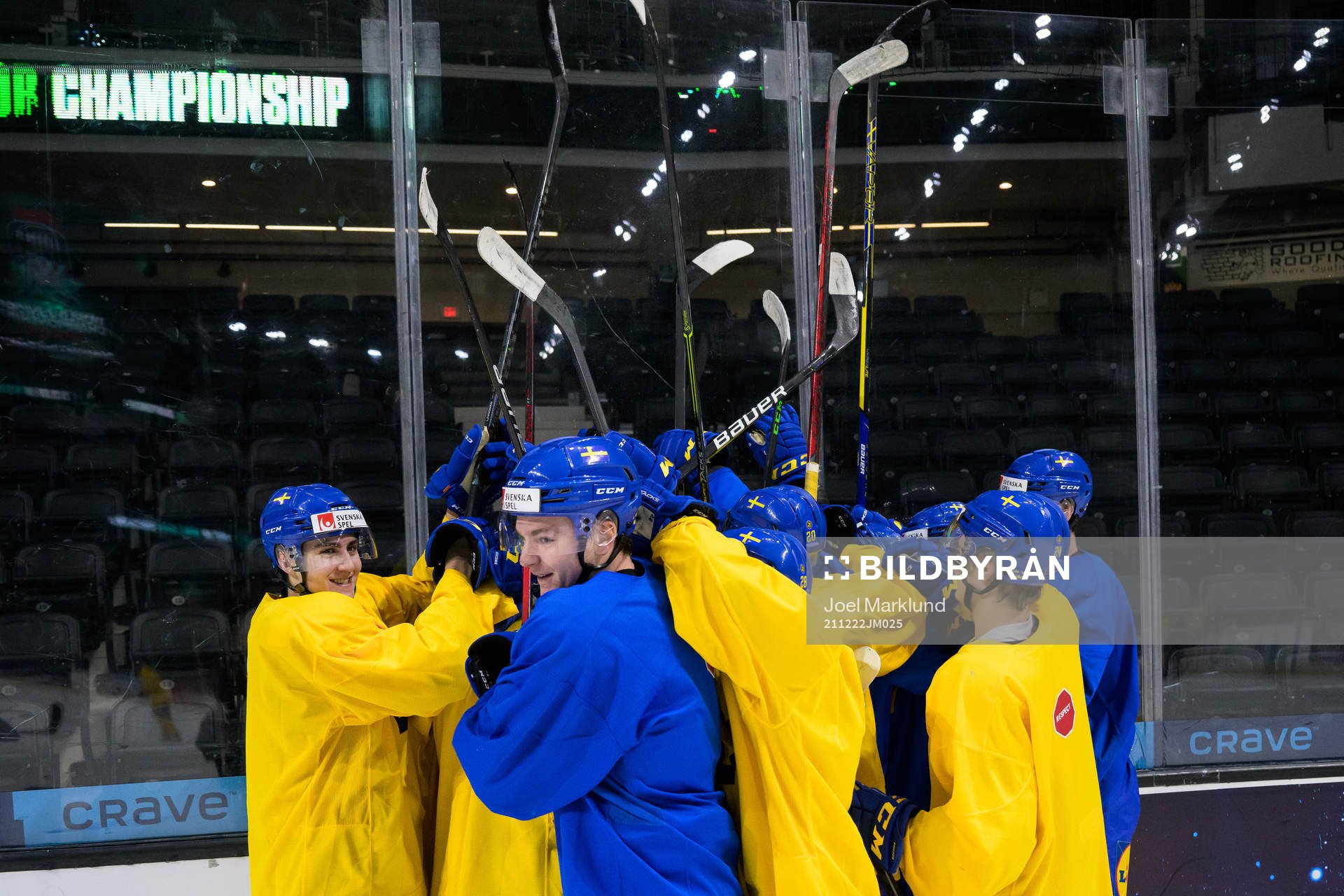 Players of the Swedish under-20 national ice hockey team