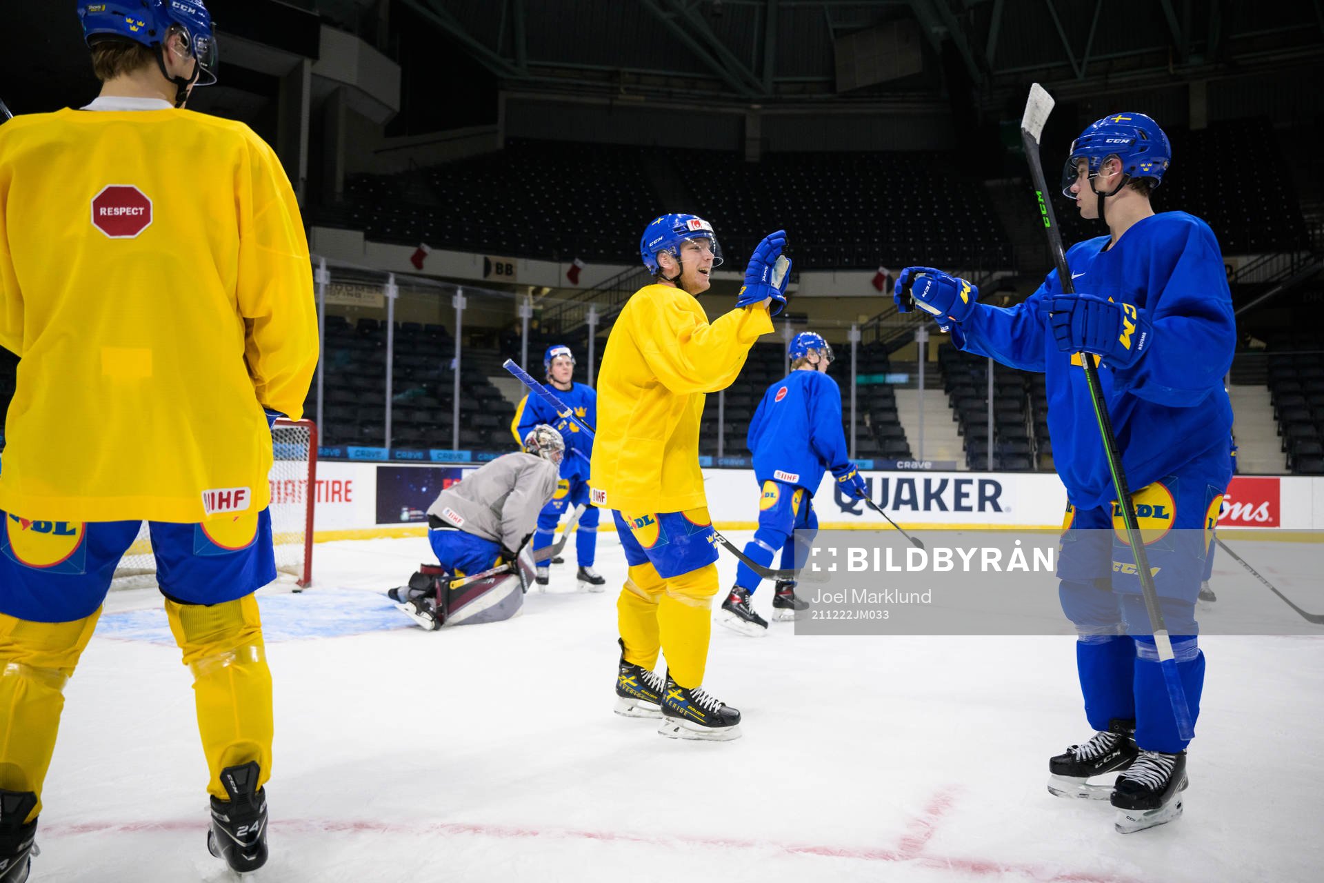 Zion Nybeck and William Eklund of the Swedish under-20
