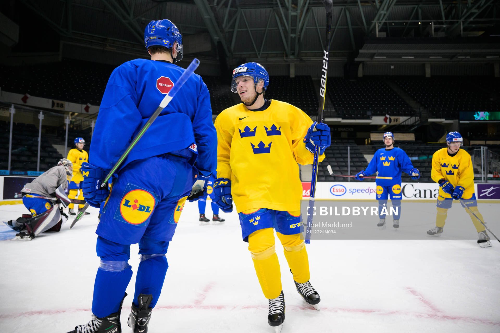 Zion Nybeck of the Swedish under-20 national ice hockey team
