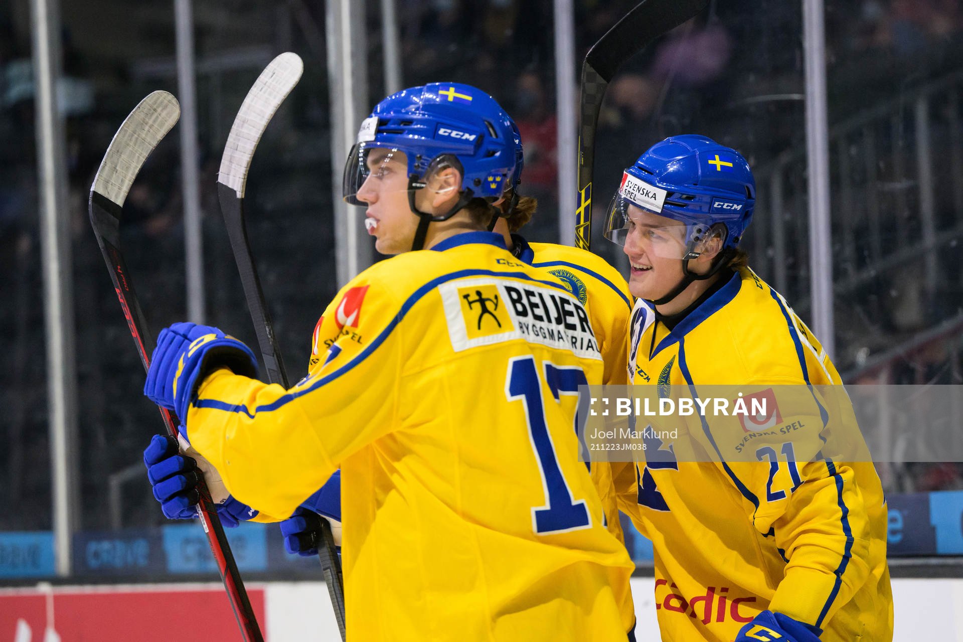 Oskar Olausson of Sweden celebrates