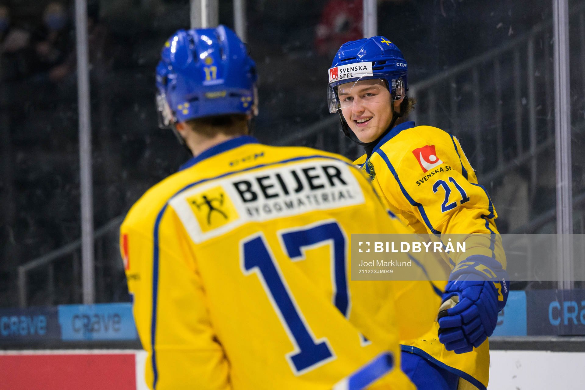 Oskar Olausson of Sweden celebrates