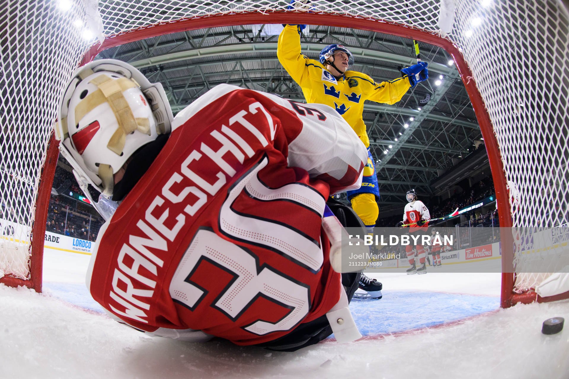 Albert Sjöberg of Sweden celebrates