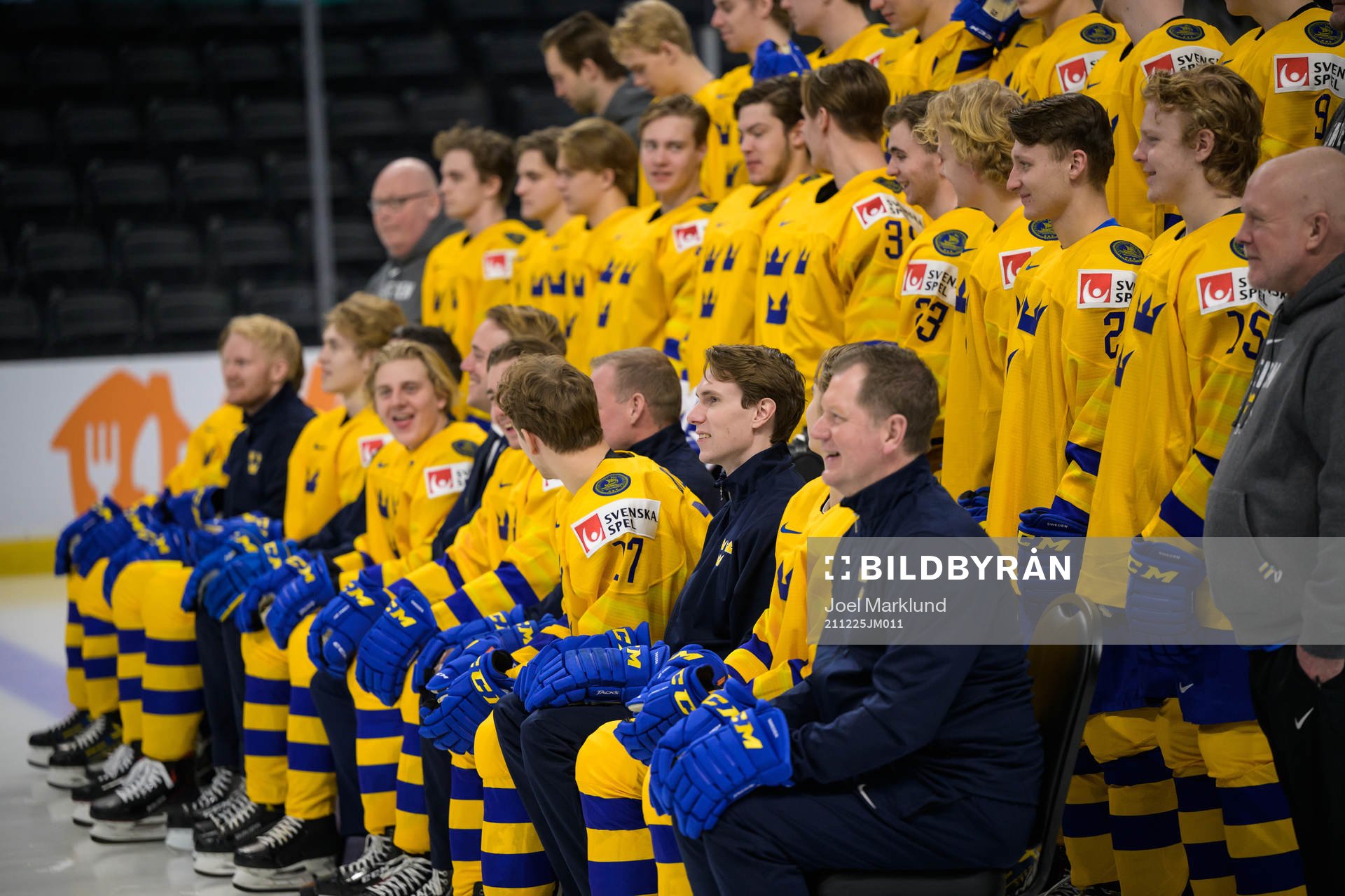 Assistant coach Joel Rönnmark of Sweden at a team photo