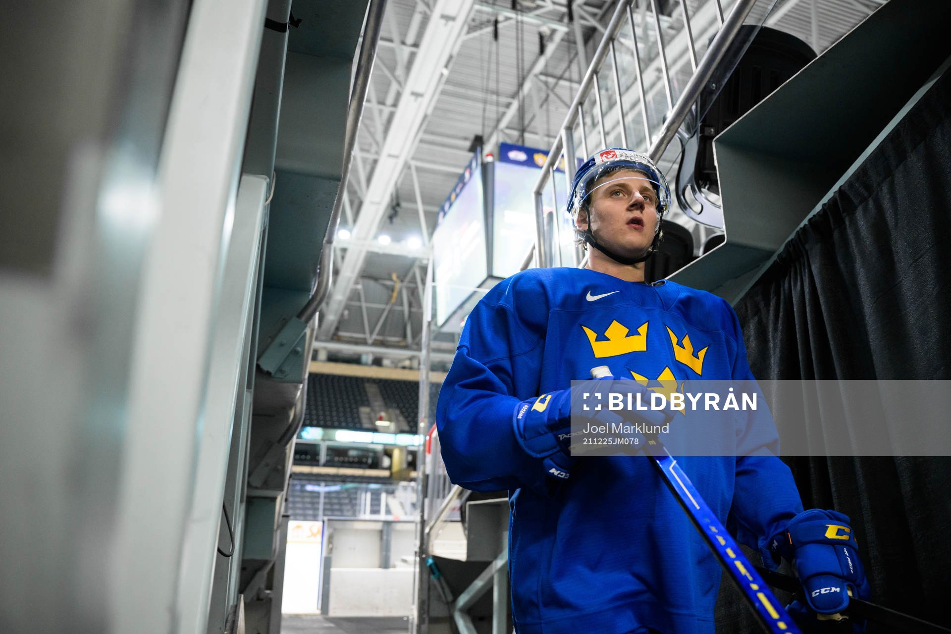 Emil Andrae of Sweden at a training session