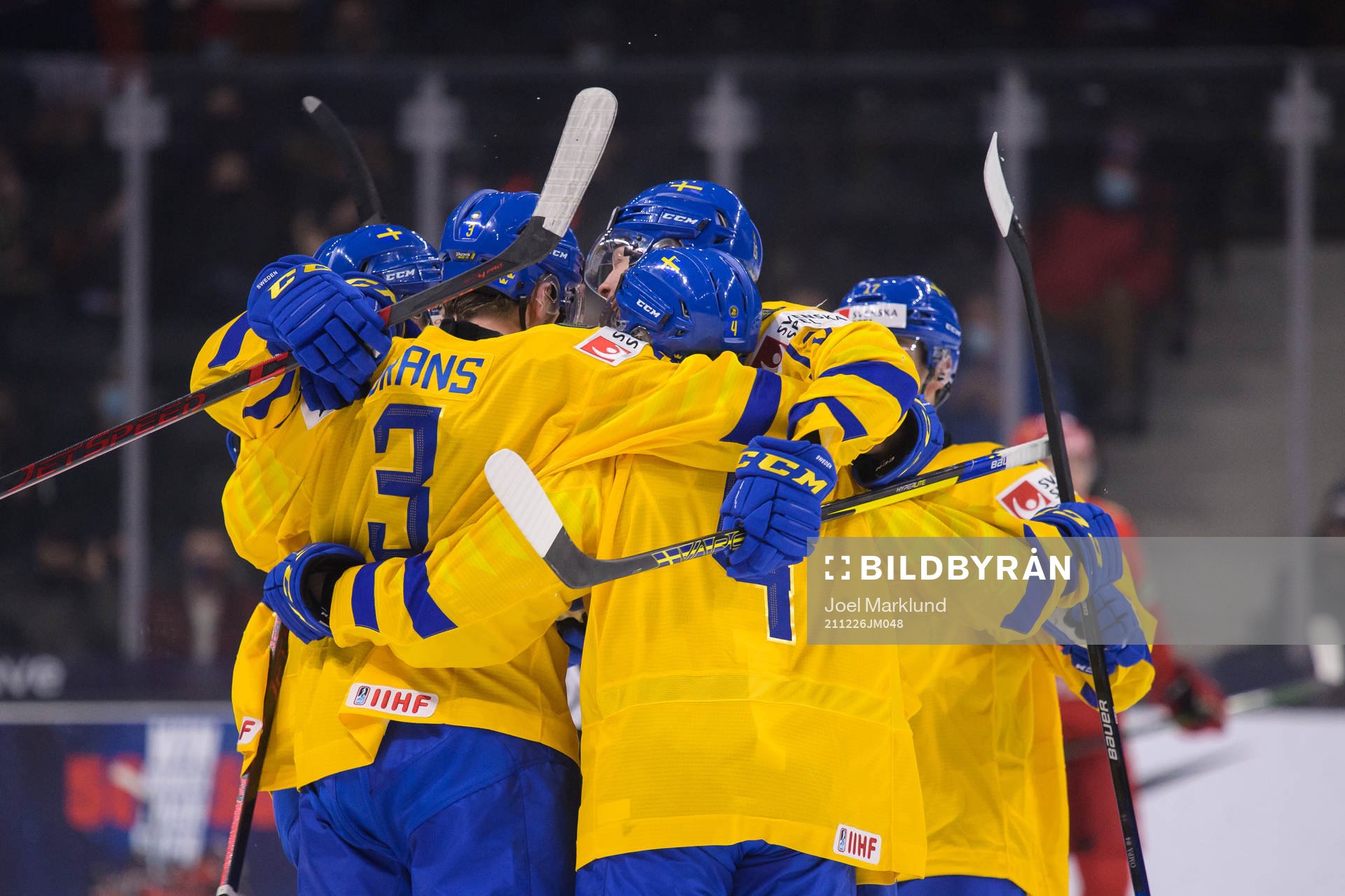 Swedish players celebrate