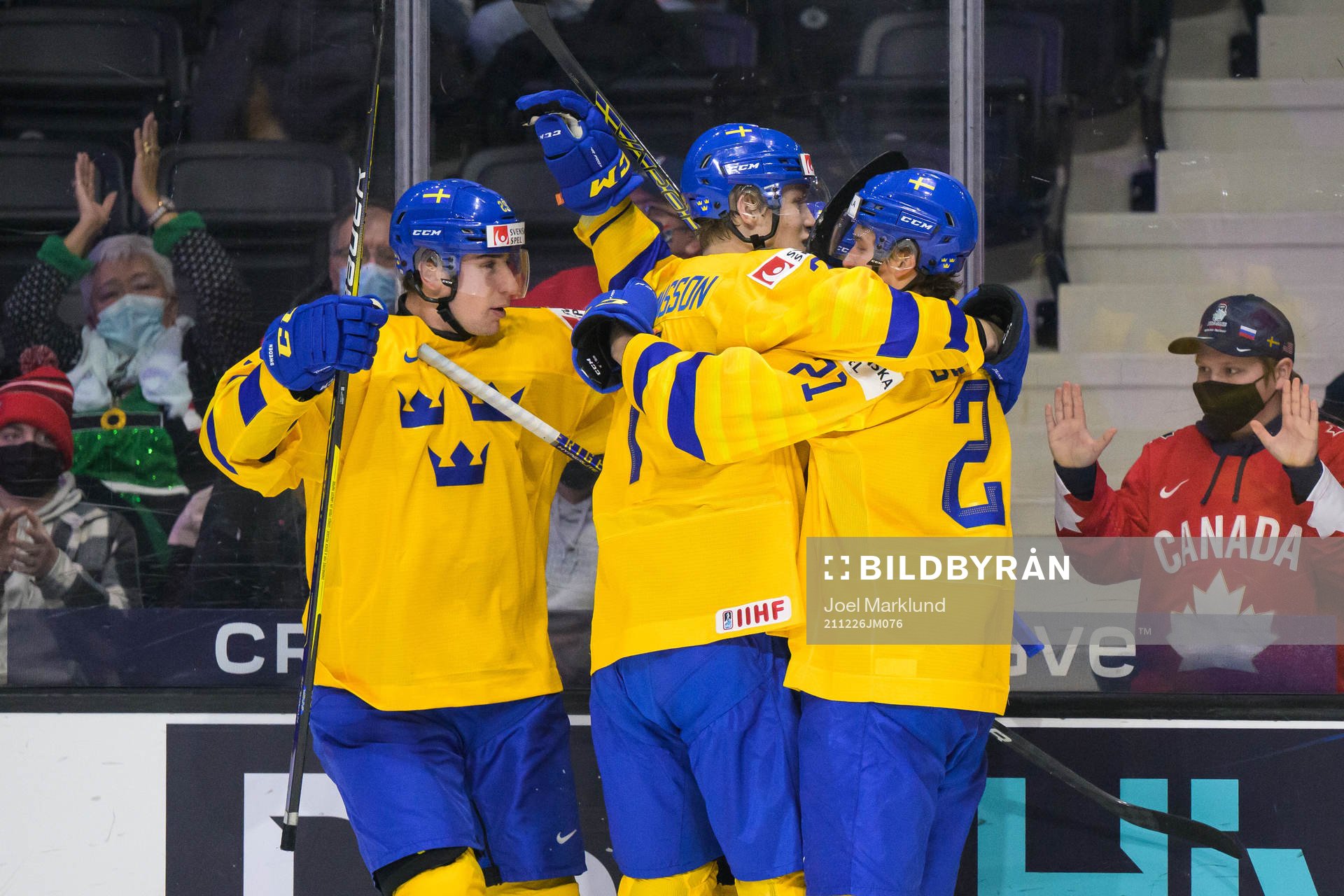 Daniel Torgersson, Simon Edvinsson and Oskar Olausson of