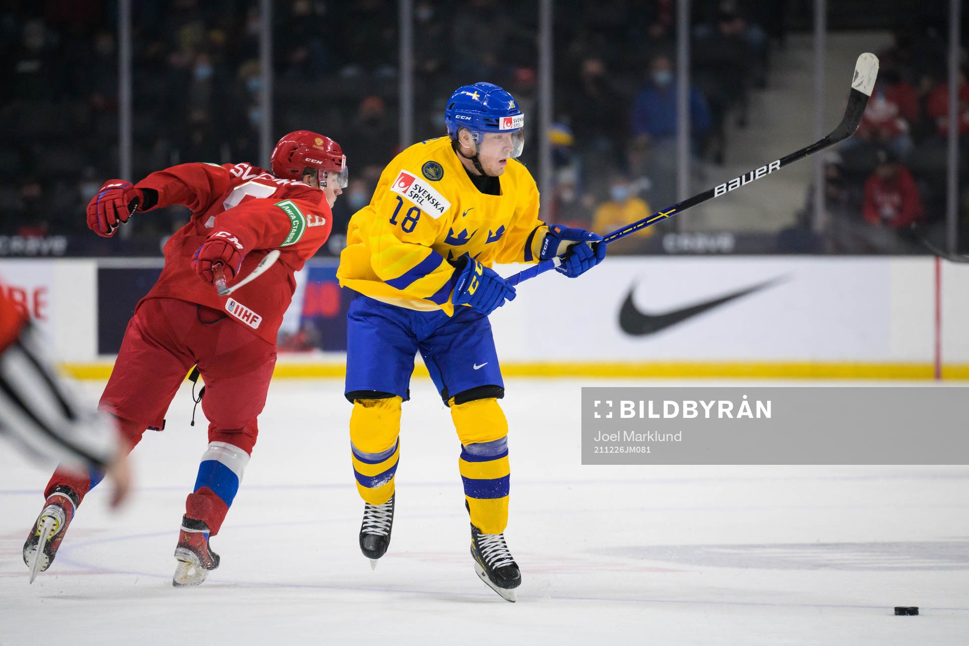 Fedor Svechkov of Russia and Zion Nybeck of Sweden