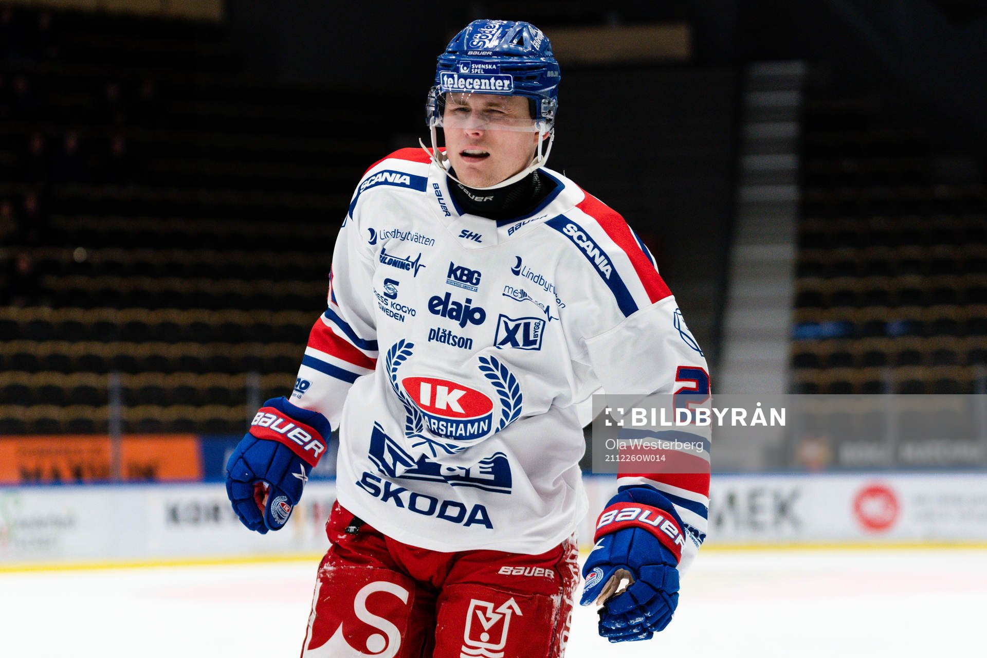 Oskarshamns John Dahlström skadar sig